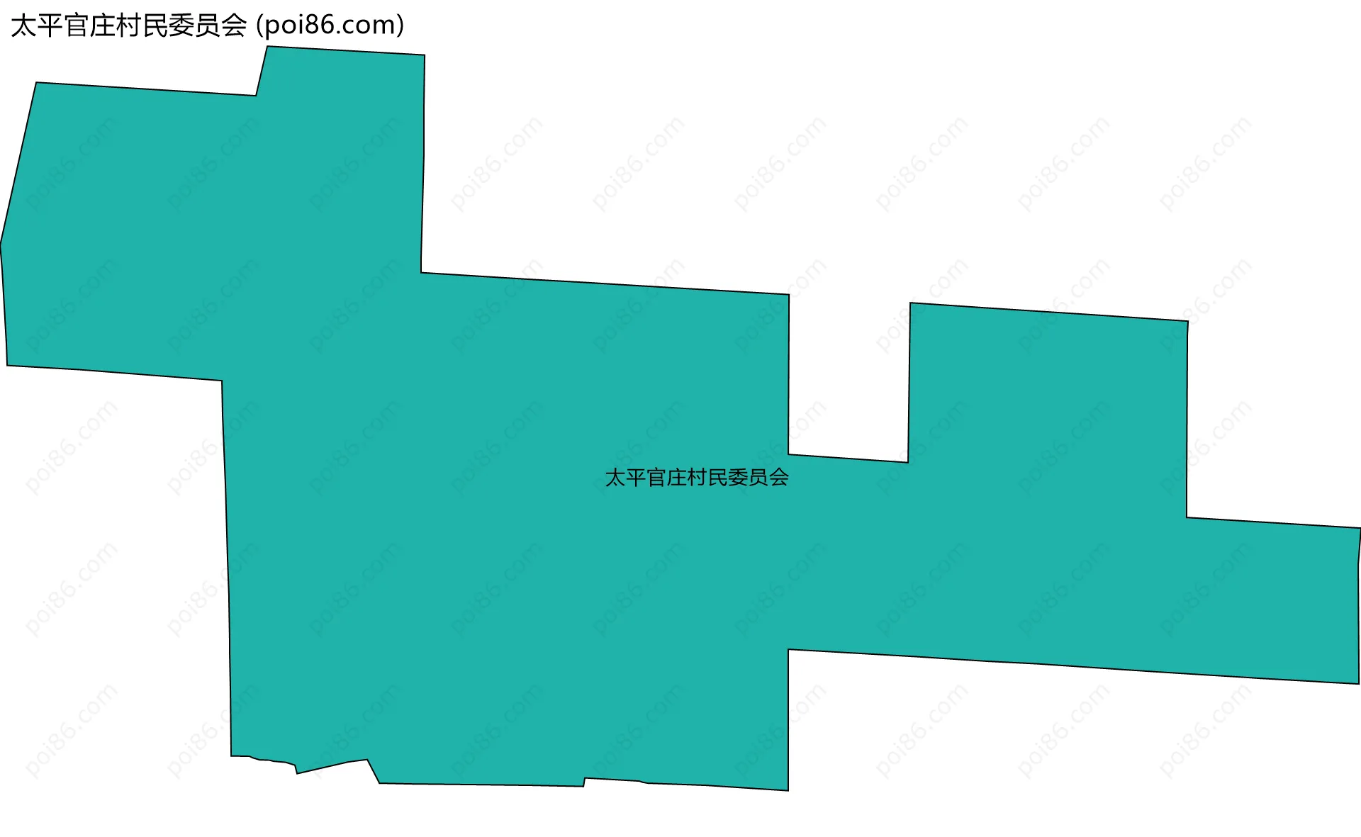 太平官庄村民委员会边界地图