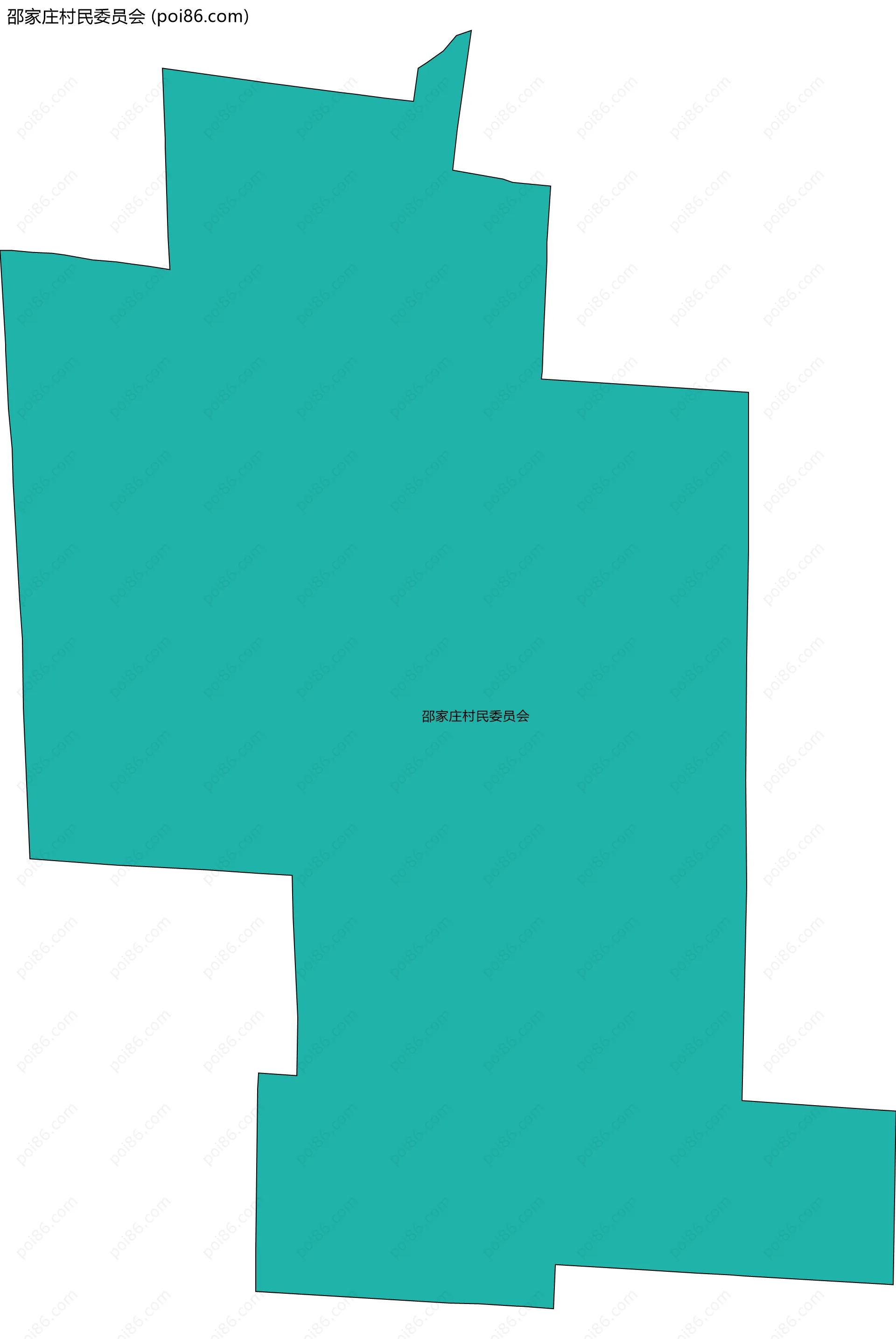 邵家庄村民委员会边界地图