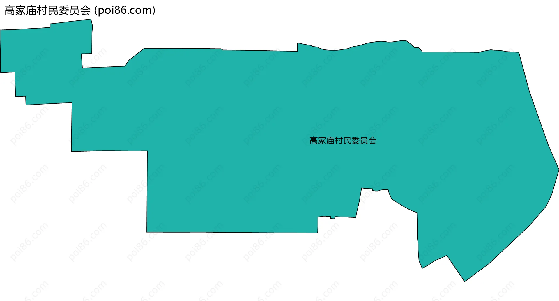 高家庙村民委员会边界地图