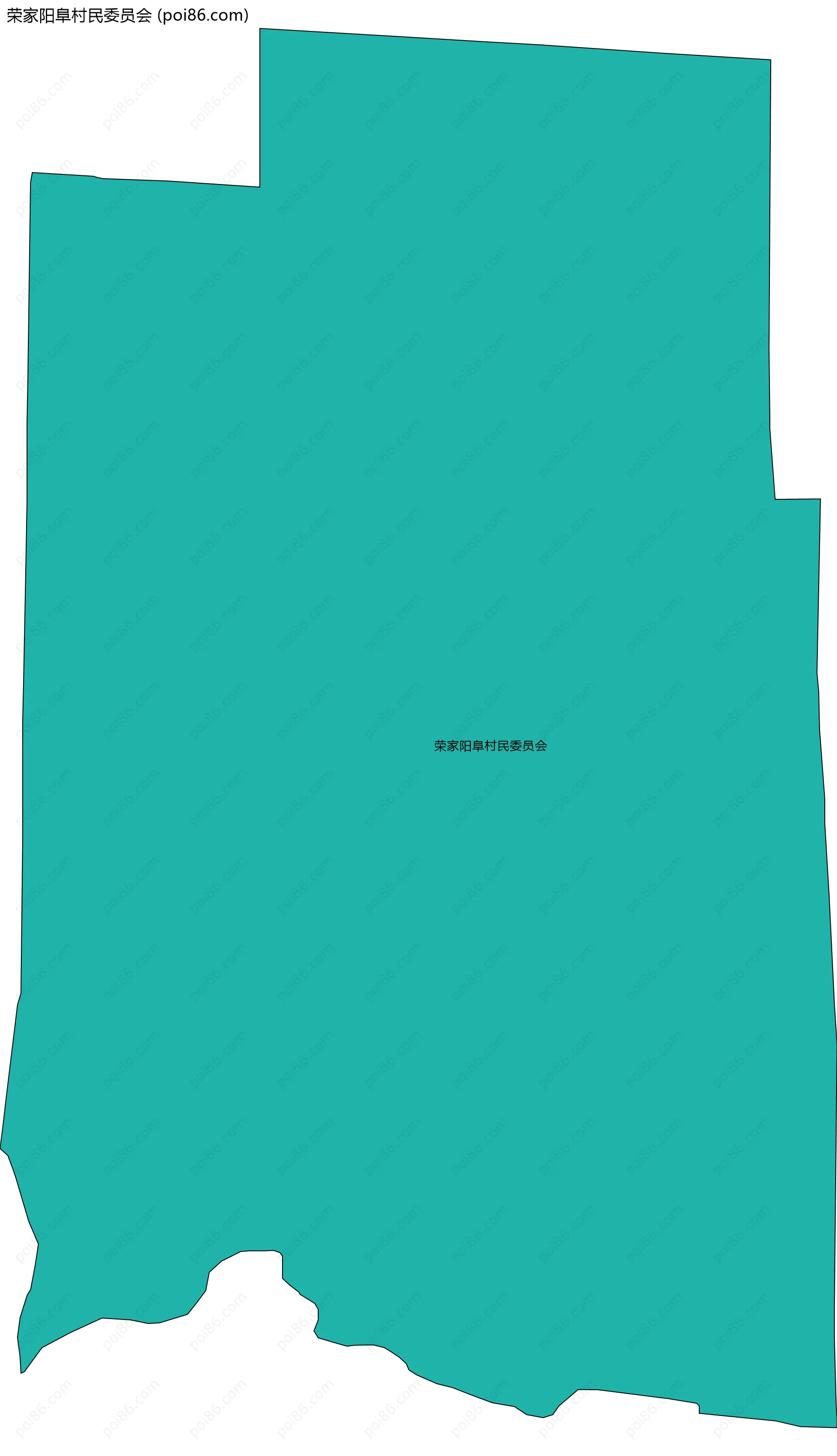 荣家阳阜村民委员会边界地图