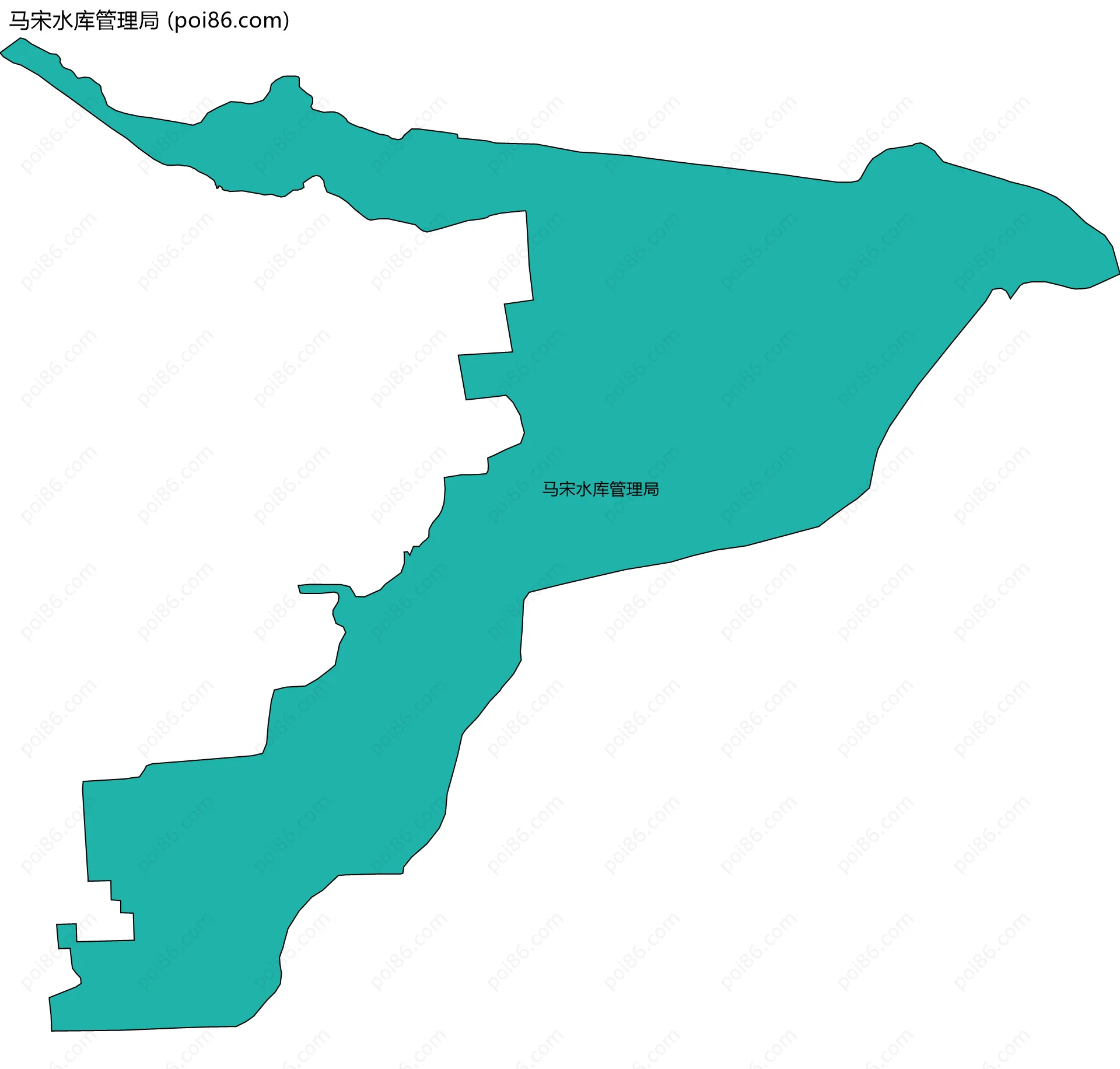 马宋水库管理局边界地图