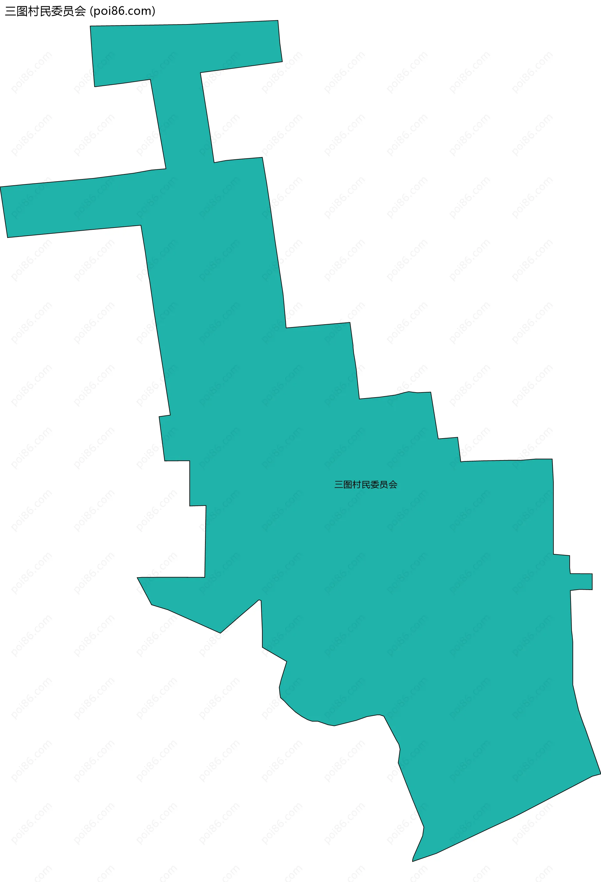 三图村民委员会边界地图