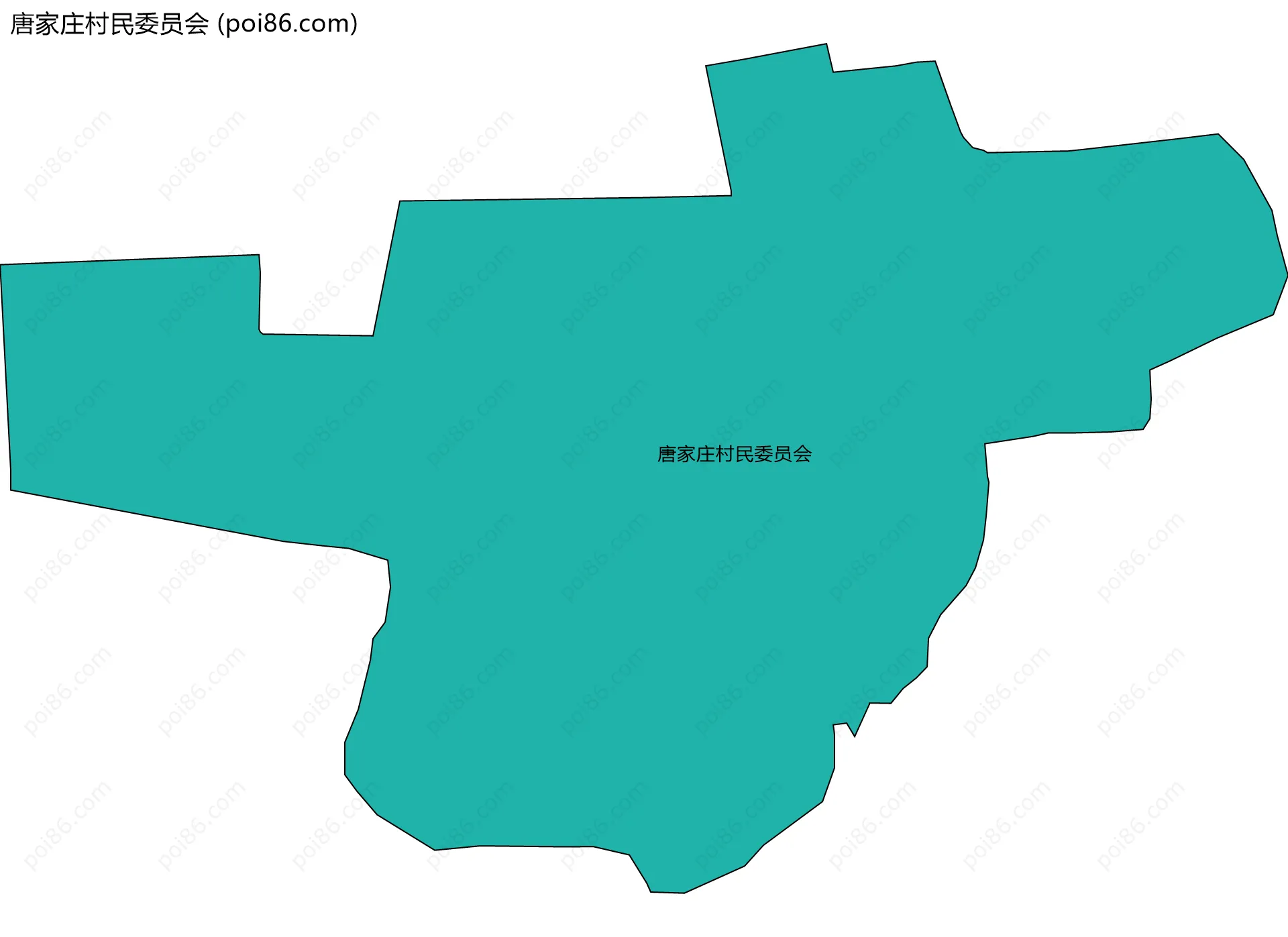 唐家庄村民委员会边界地图