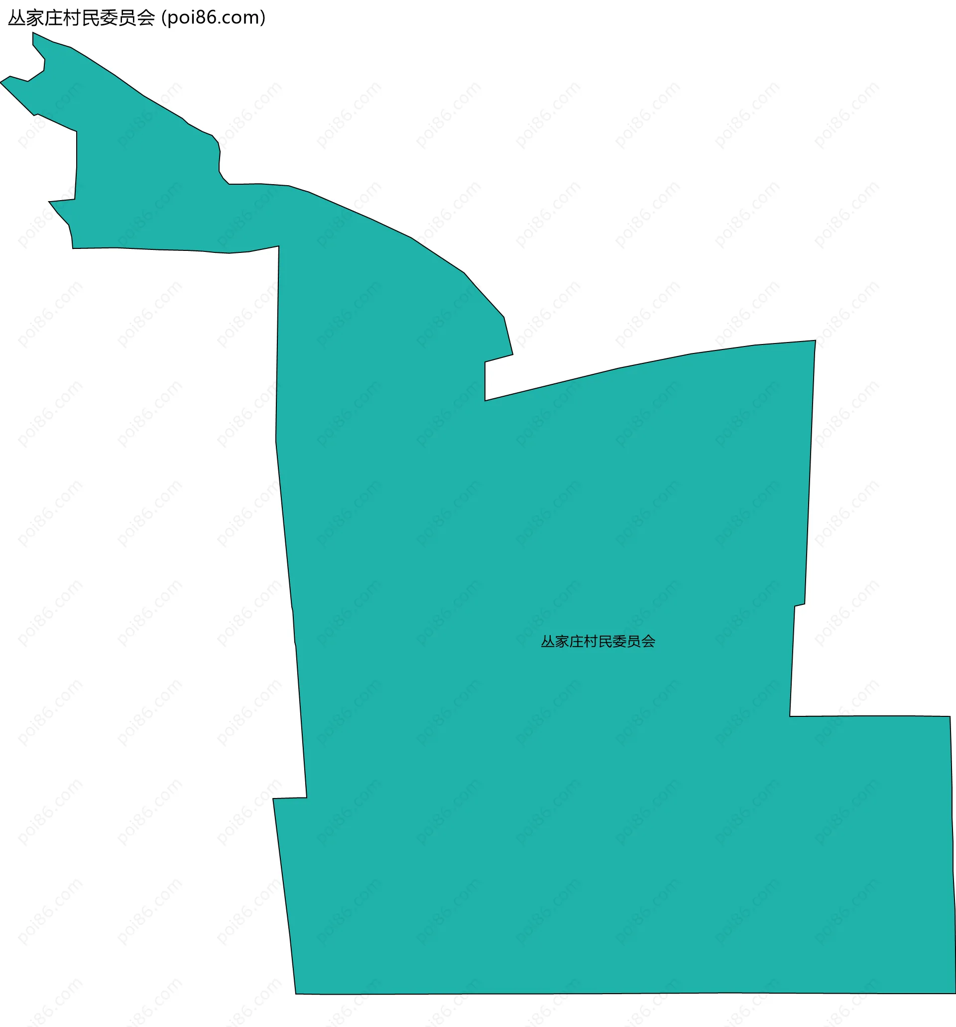 丛家庄村民委员会边界地图