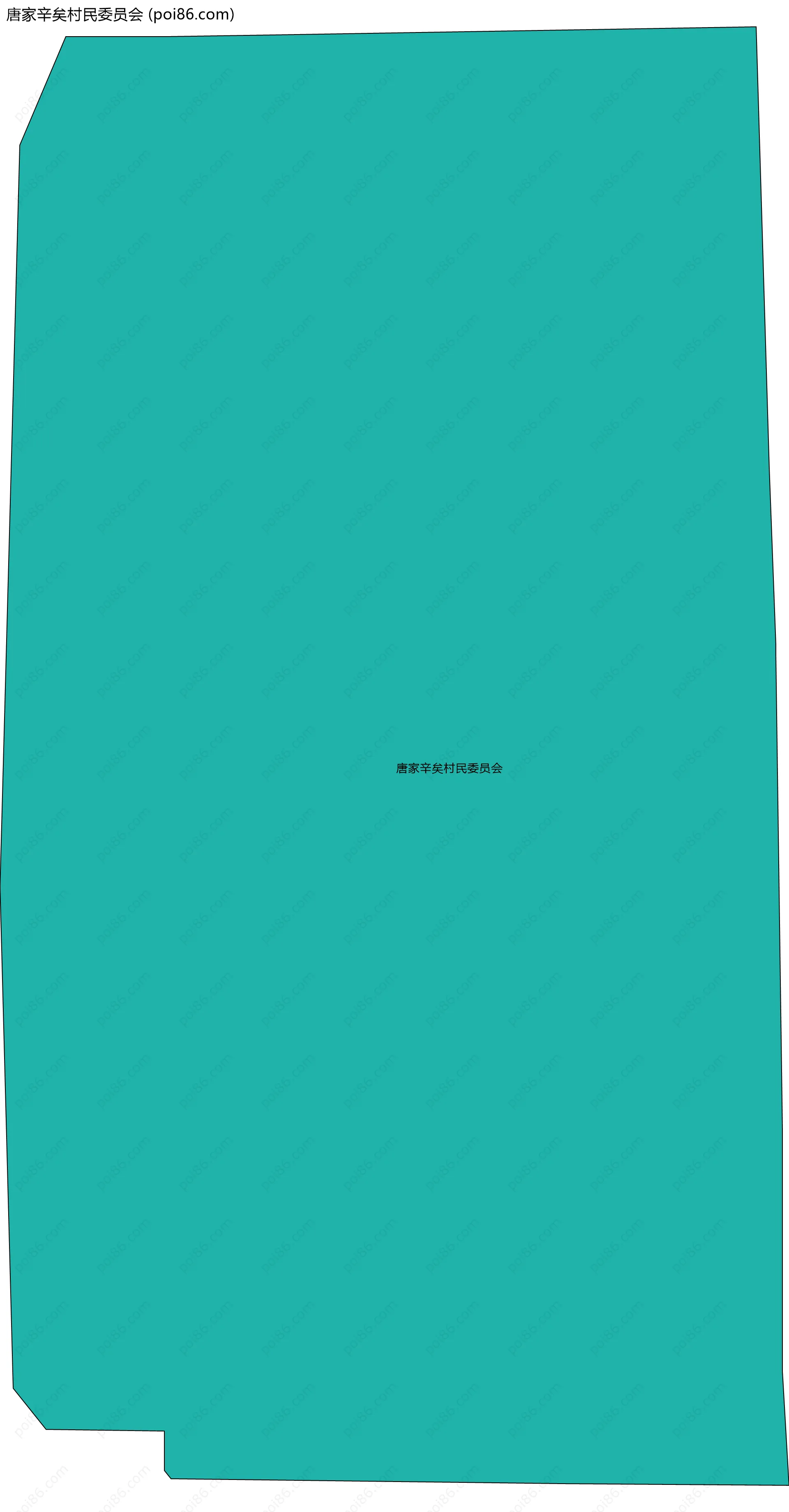 唐家辛矣村民委员会边界地图