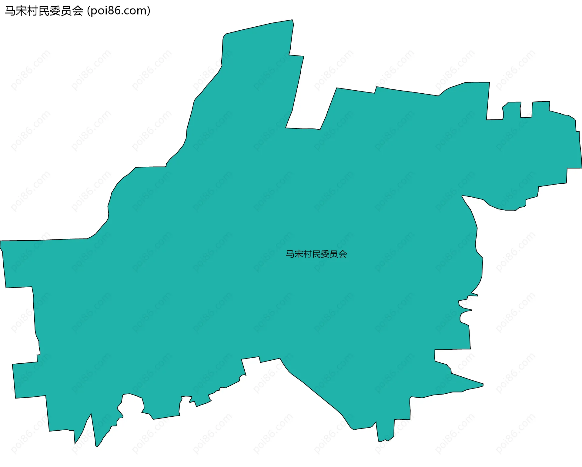 马宋村民委员会边界地图