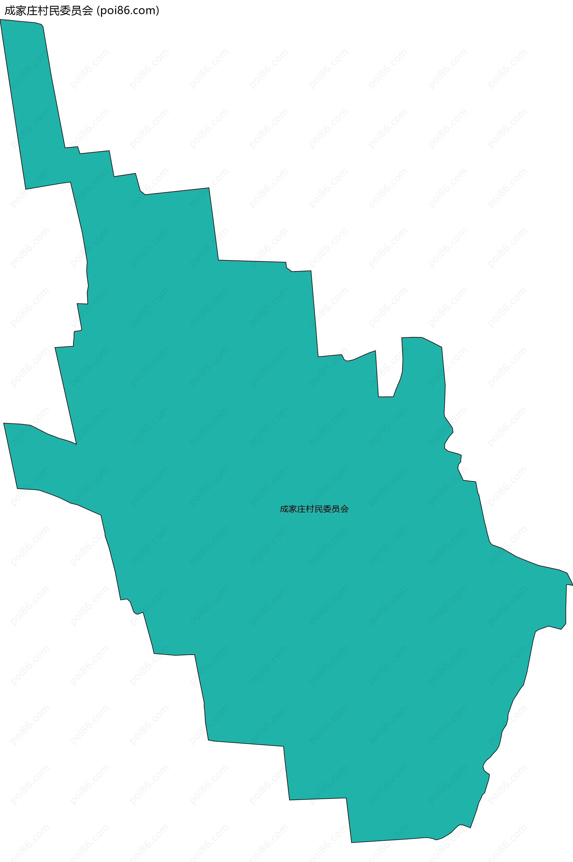 成家庄村民委员会边界地图