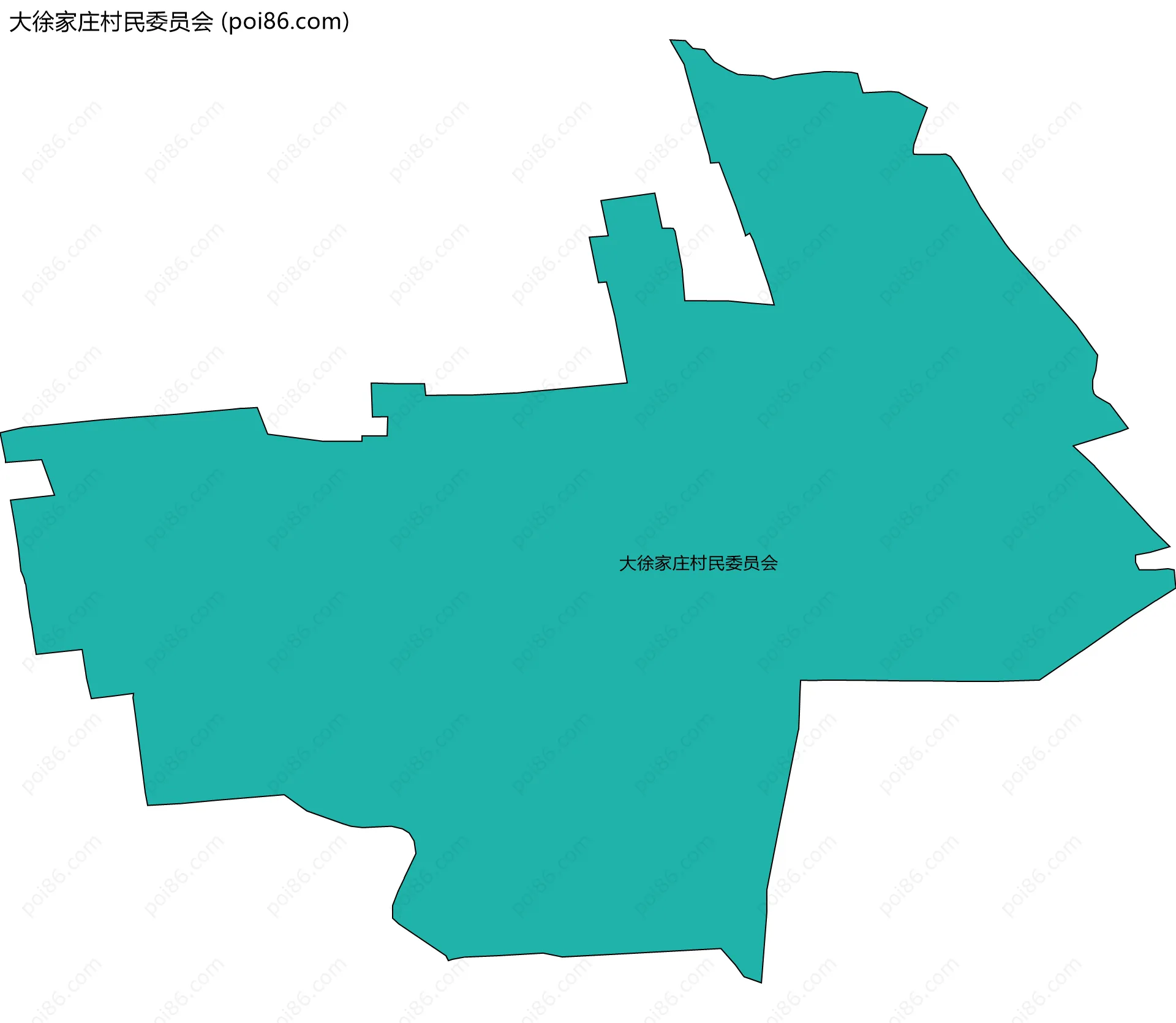 大徐家庄村民委员会边界地图