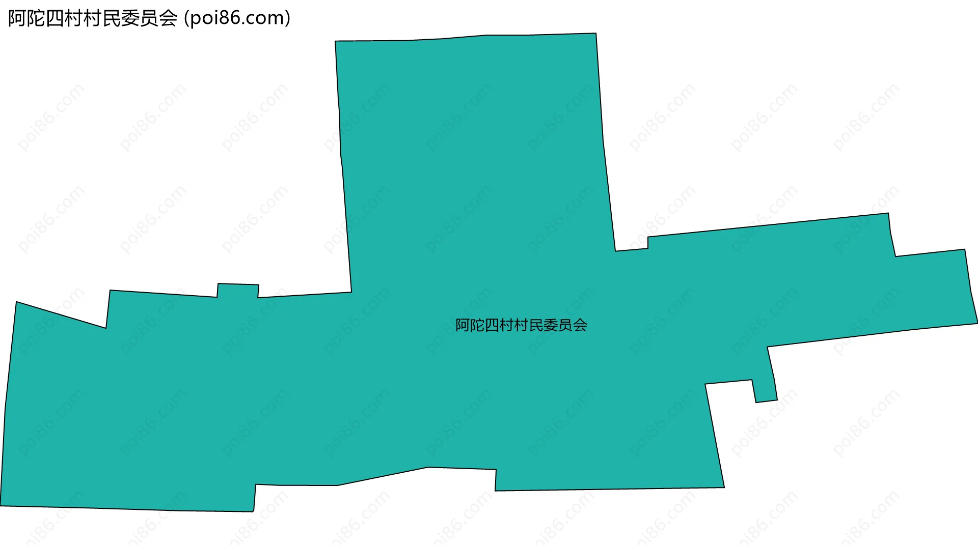 阿陀四村村民委员会边界地图