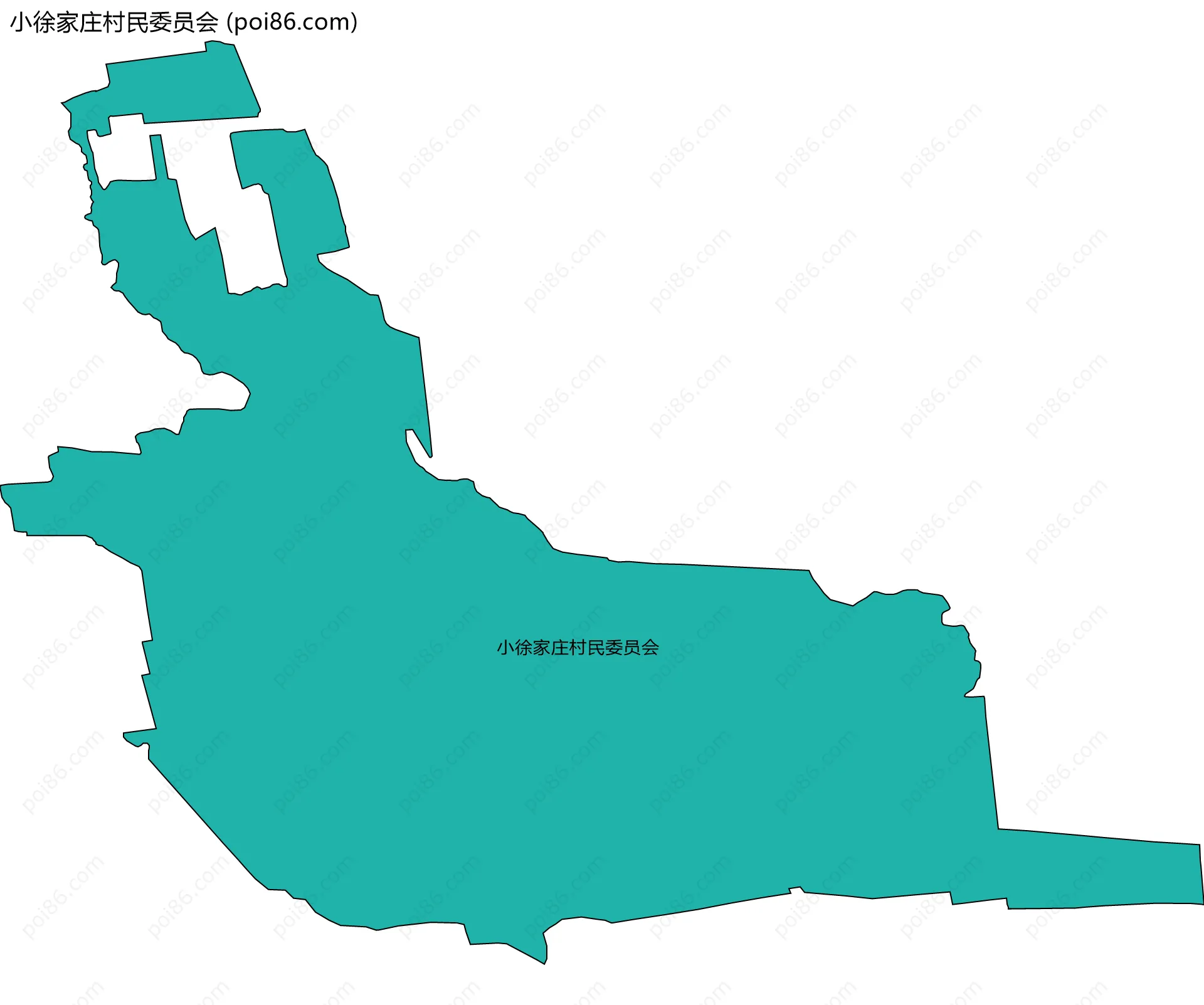 小徐家庄村民委员会边界地图