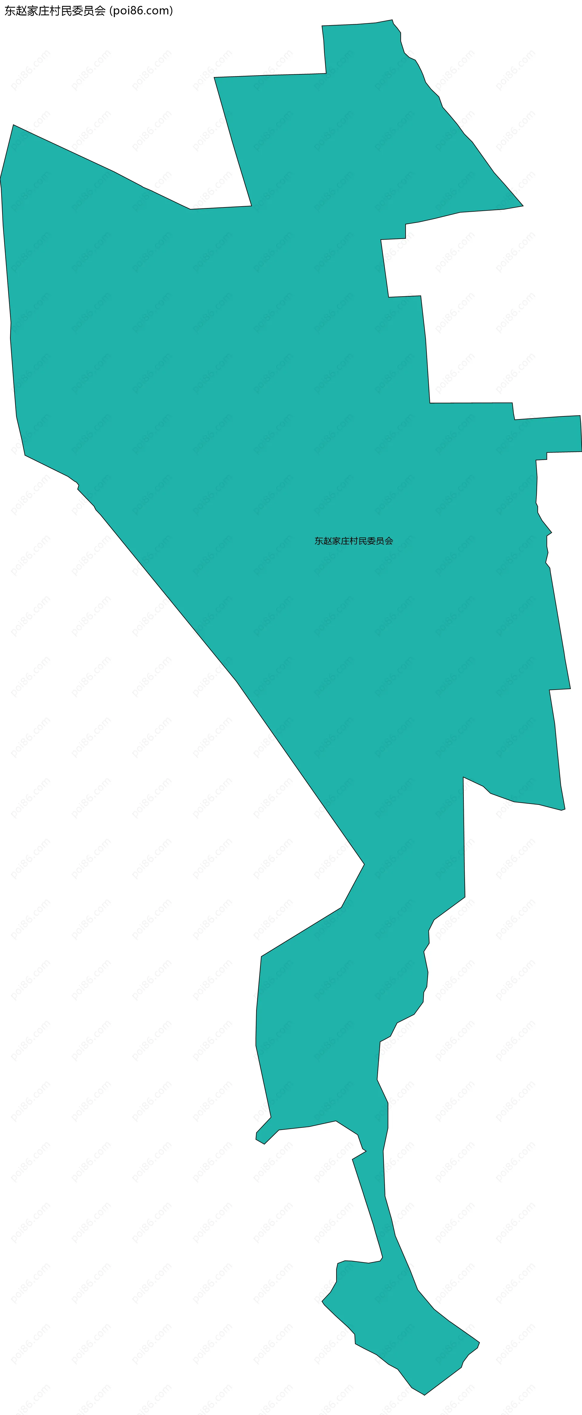 东赵家庄村民委员会边界地图