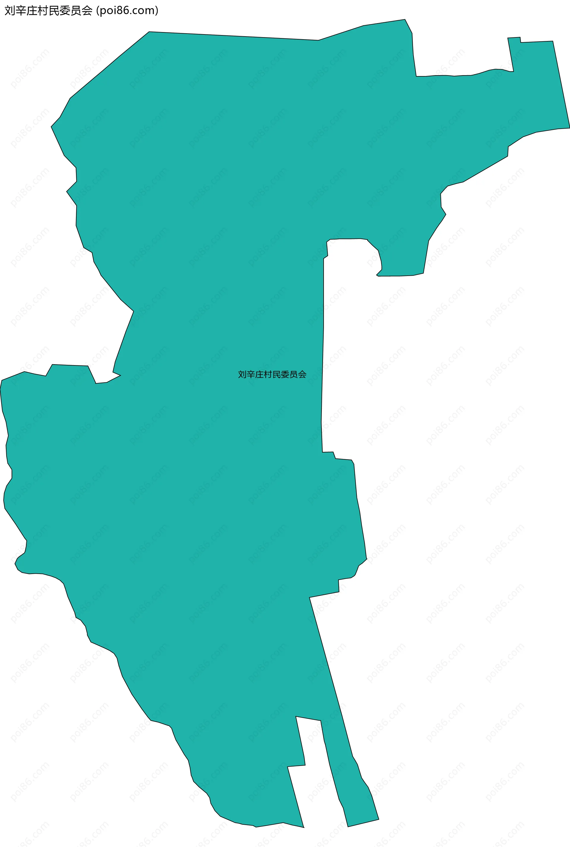 刘辛庄村民委员会边界地图