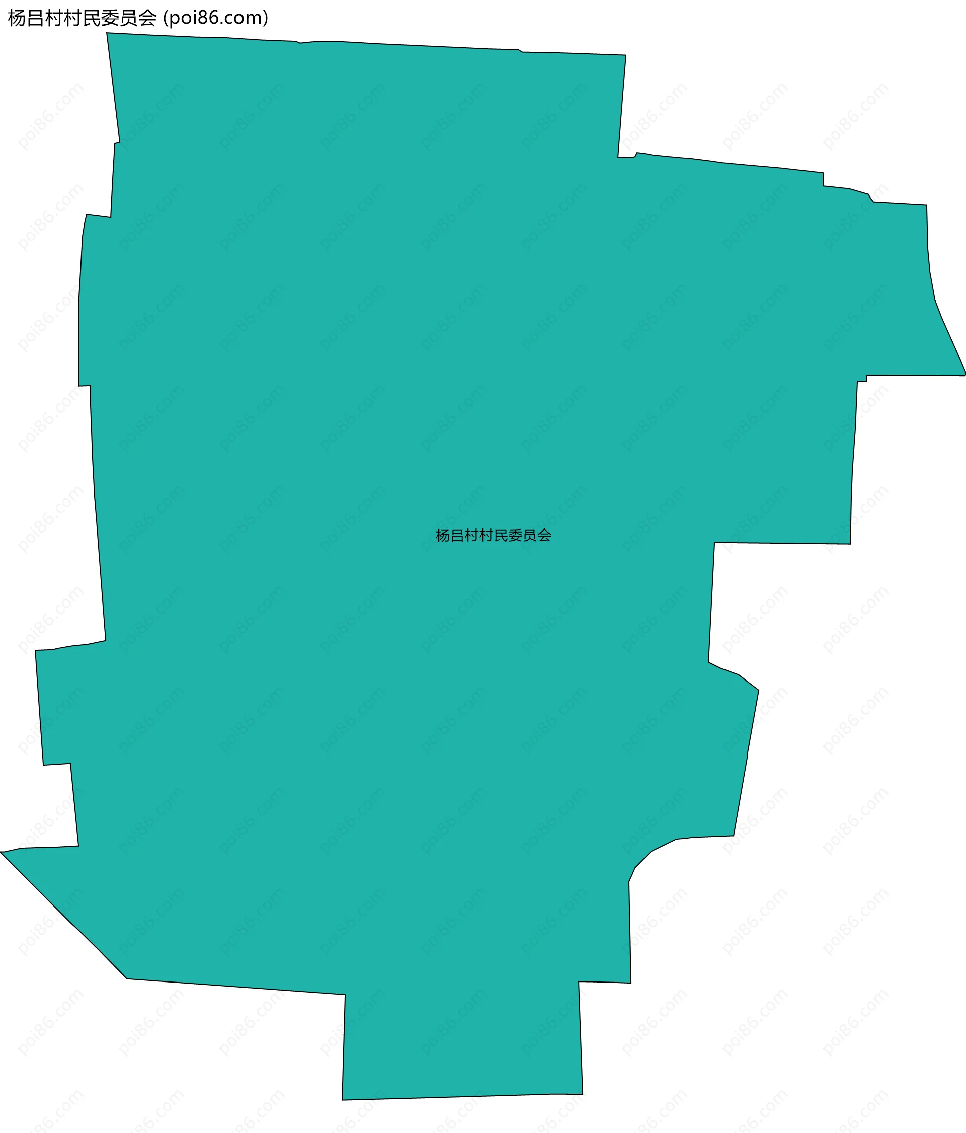 杨吕村村民委员会边界地图