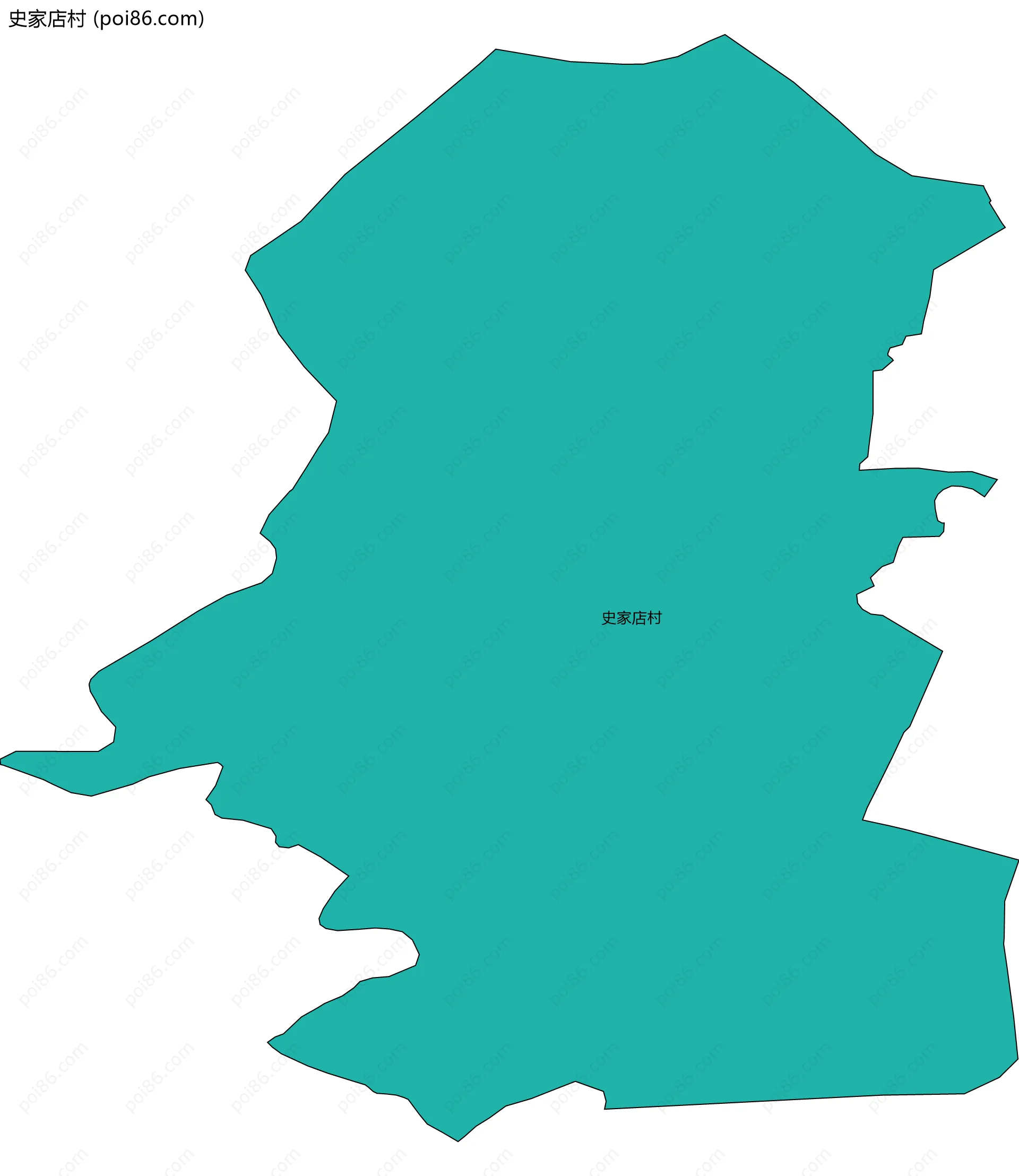 史家店村边界地图