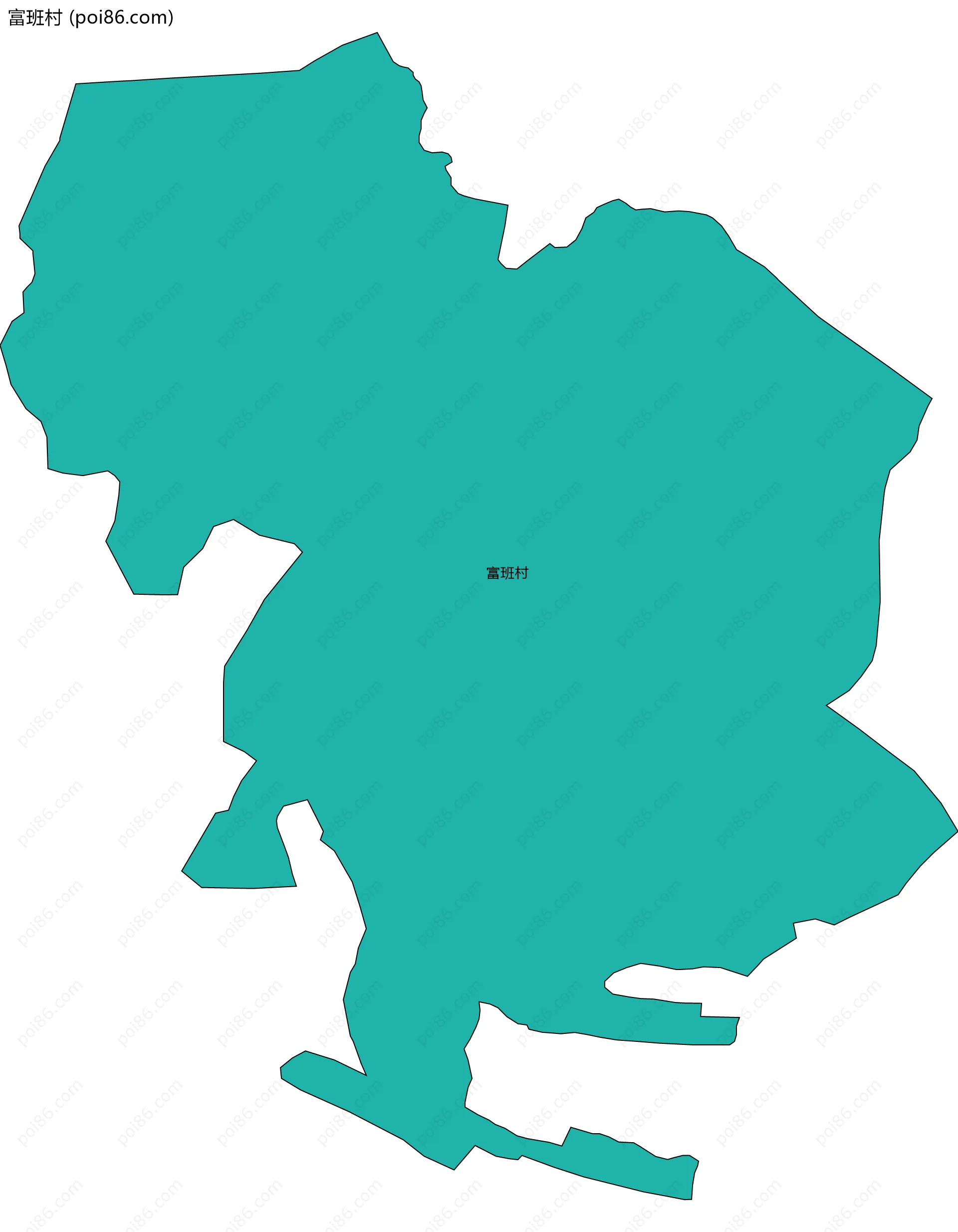 富班村边界地图