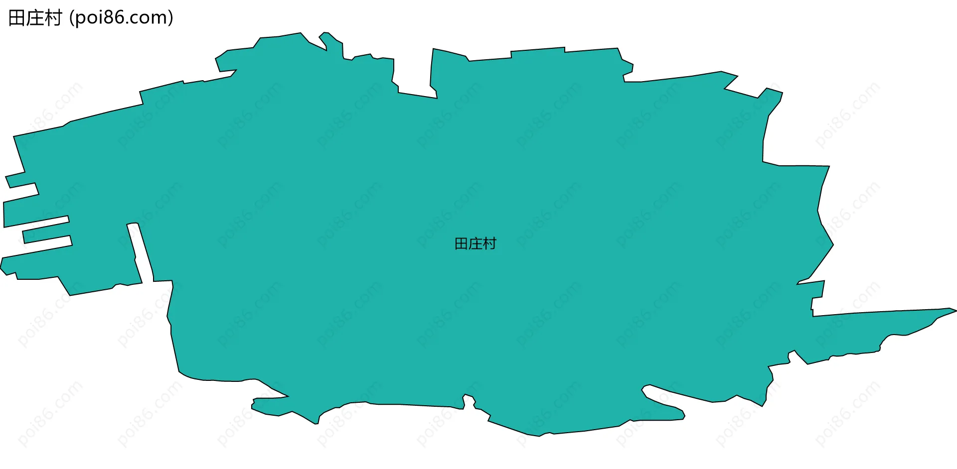 田庄村边界地图