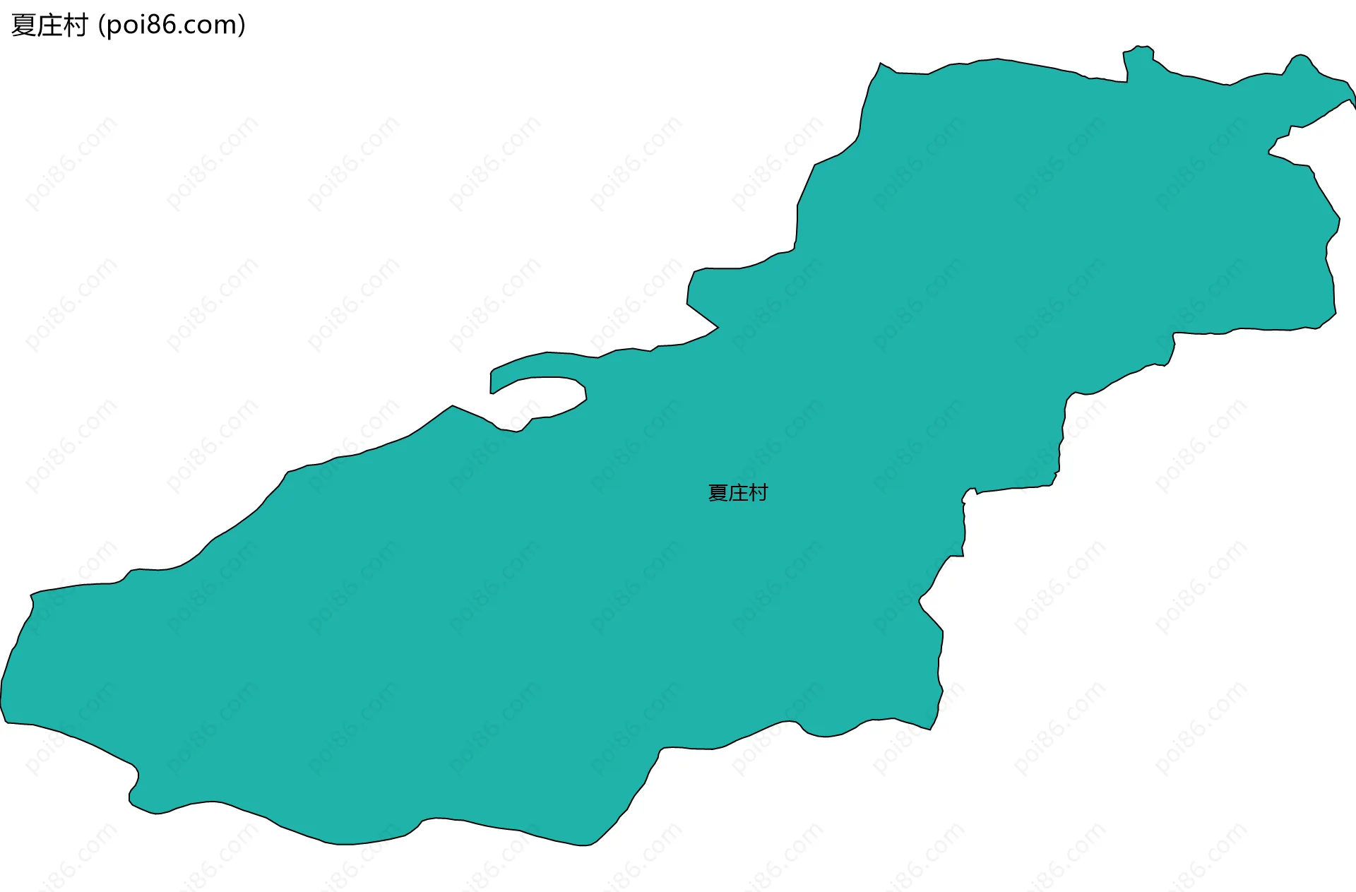 夏庄村边界地图