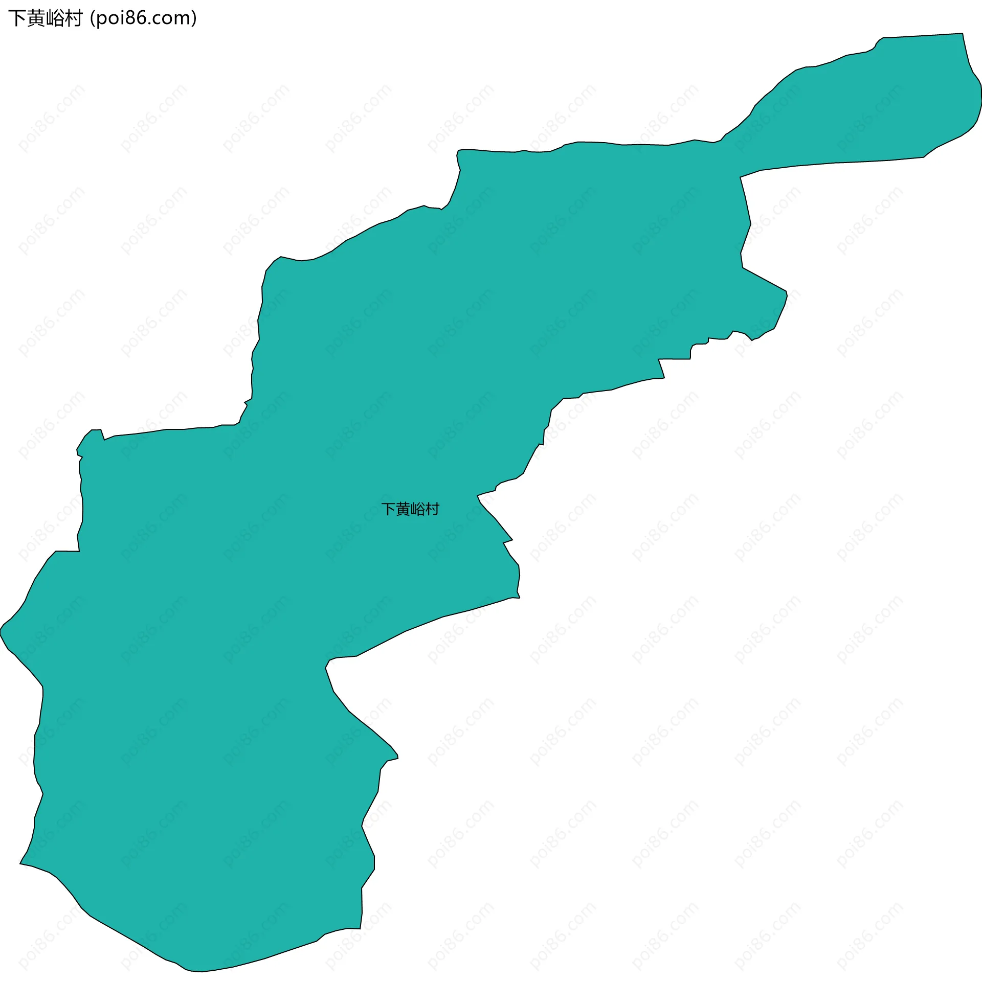 下黄峪村边界地图
