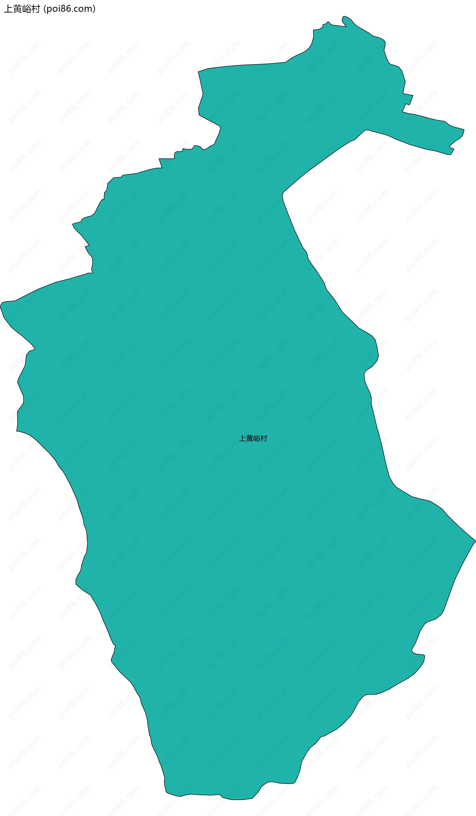 上黄峪村边界地图