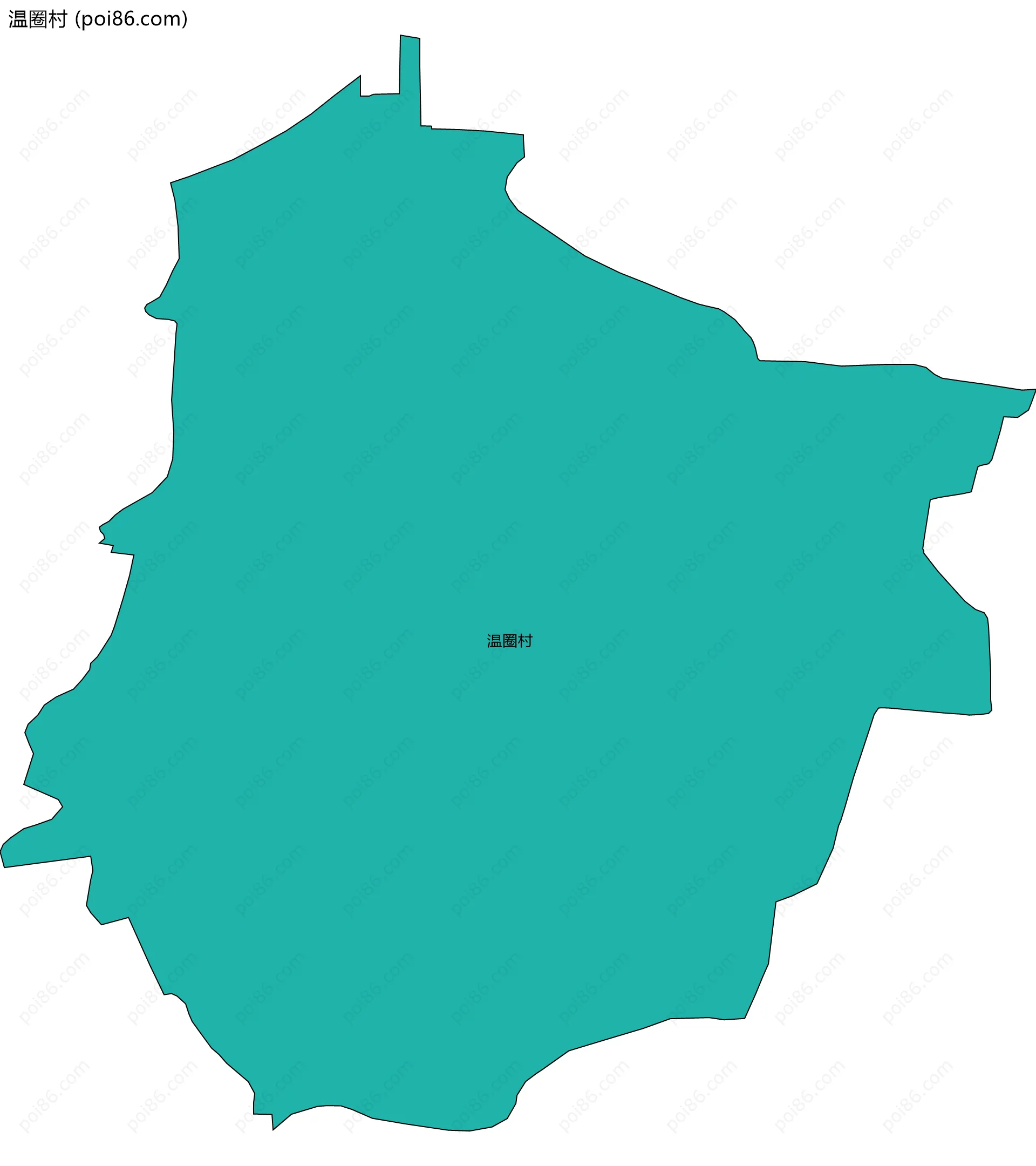 温圈村边界地图