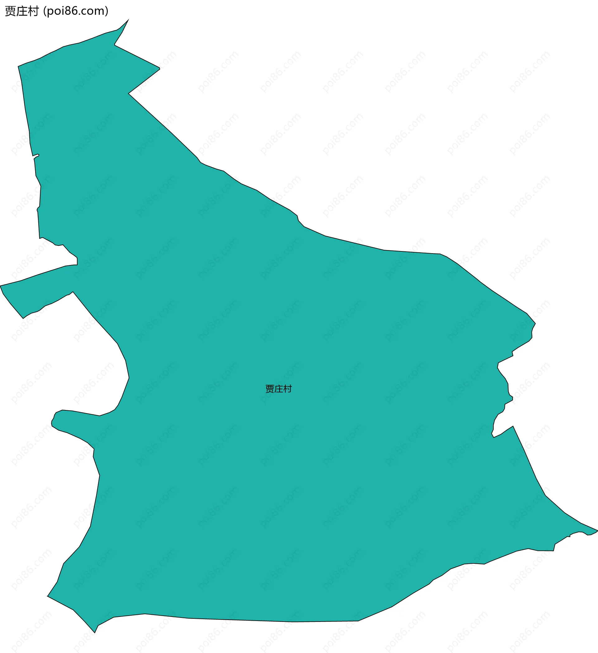 贾庄村边界地图