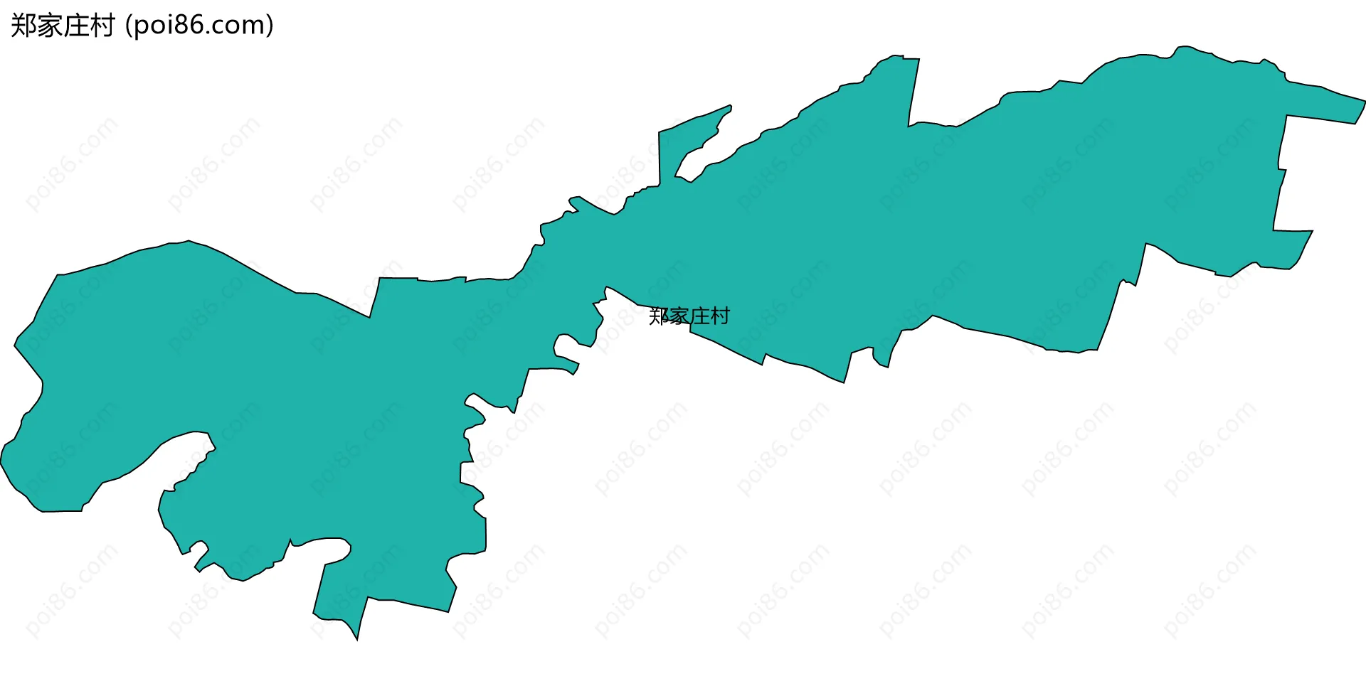 郑家庄村边界地图
