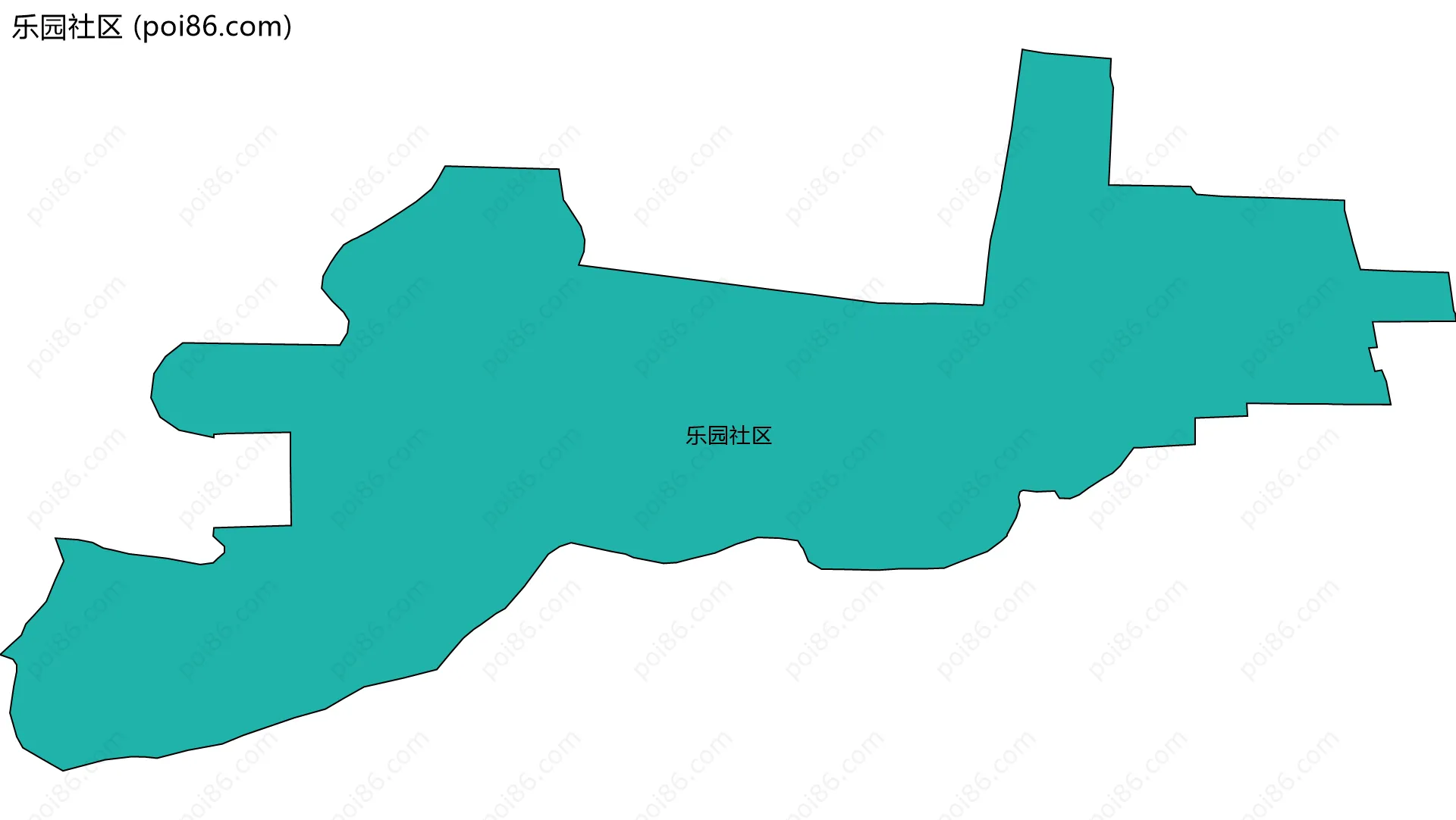 乐园社区边界地图