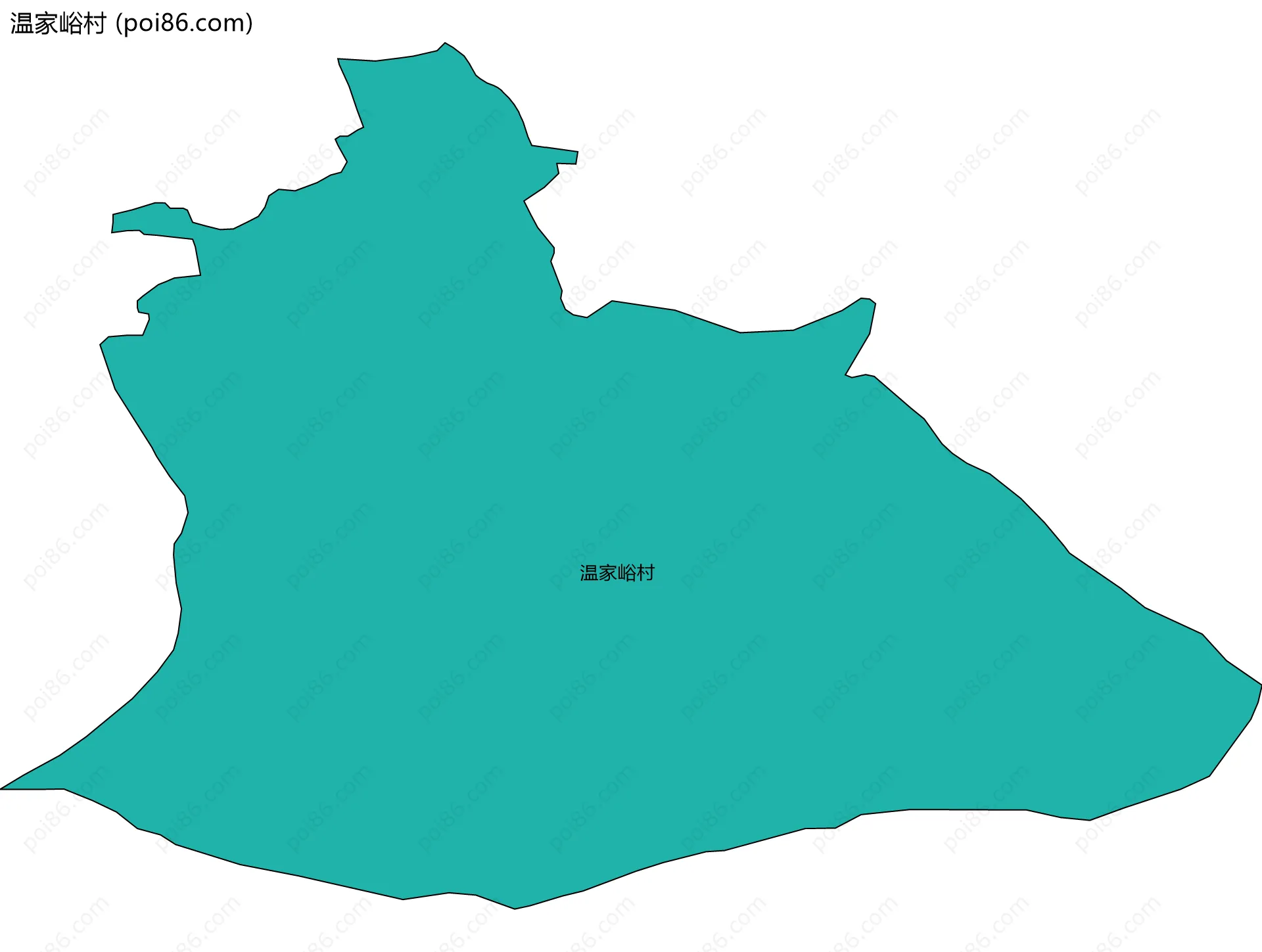 温家峪村边界地图