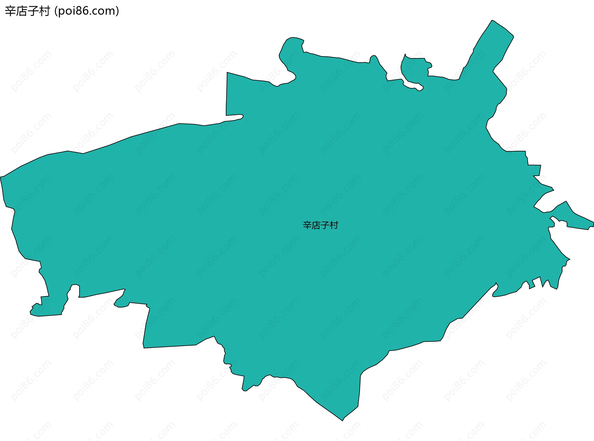 辛店子村边界地图