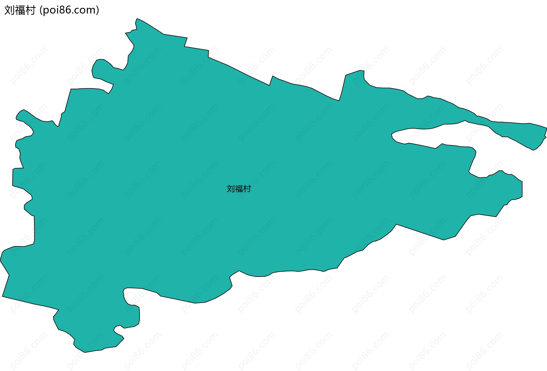 刘福村边界地图