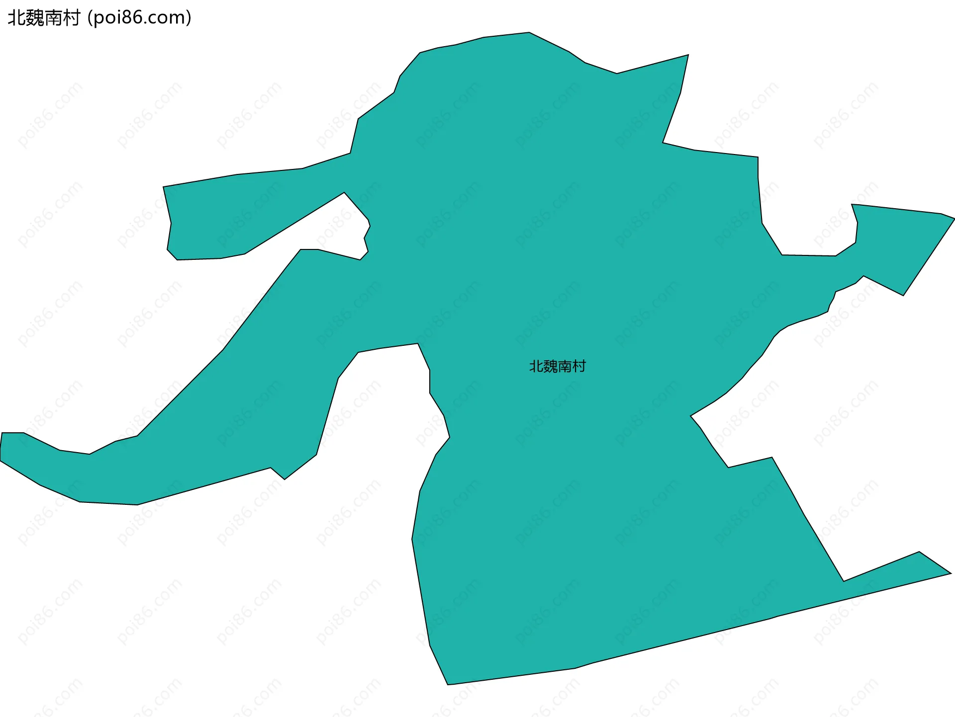 北魏南村边界地图