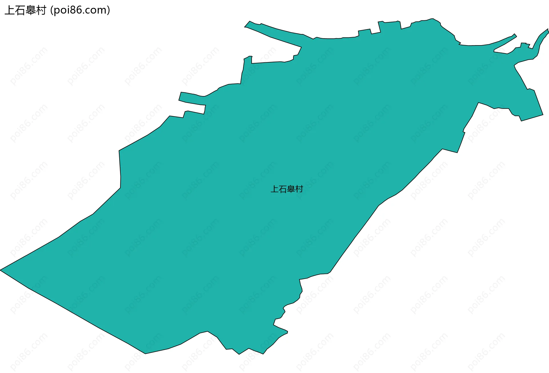 上石皋村边界地图