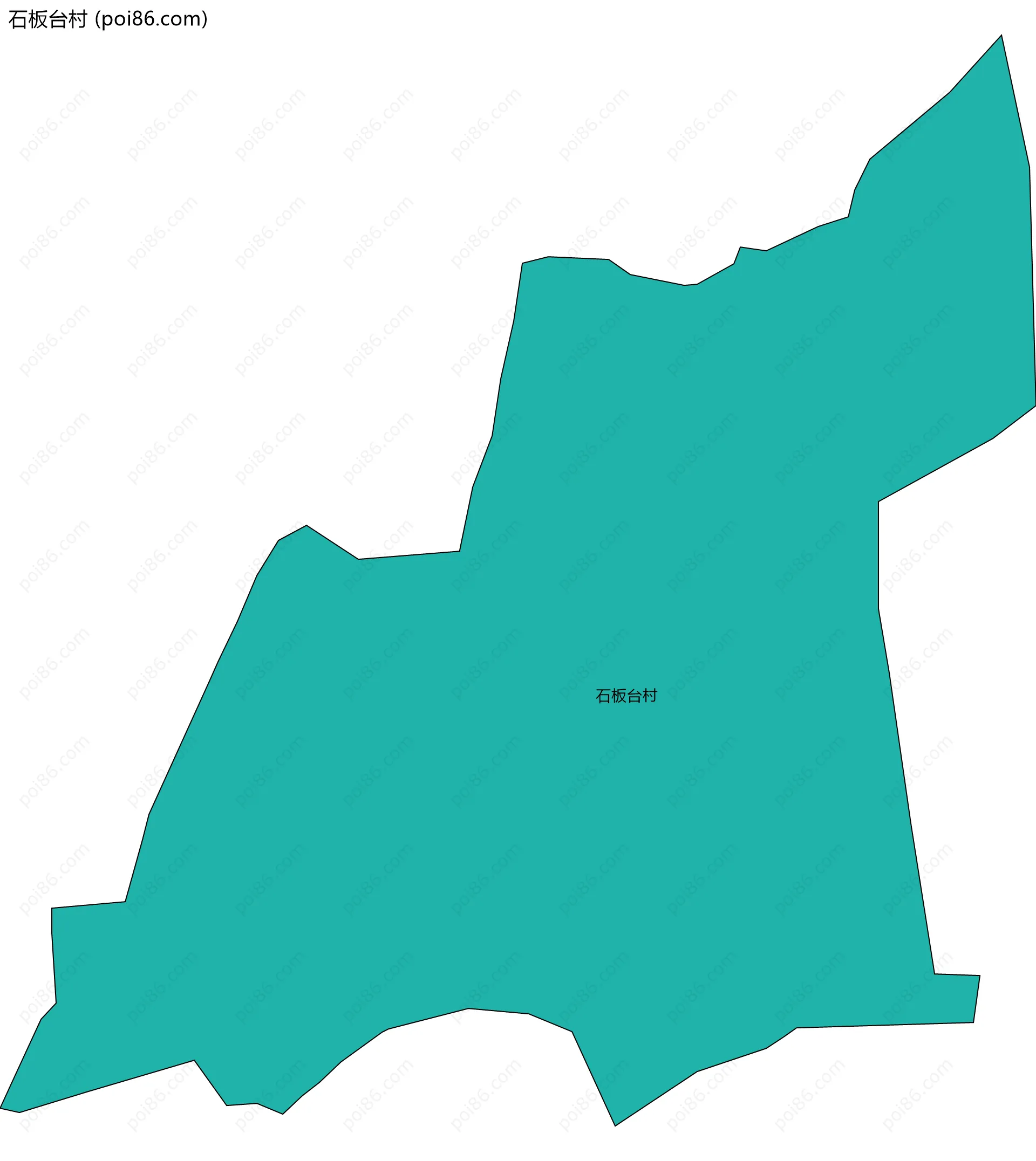 石板台村边界地图