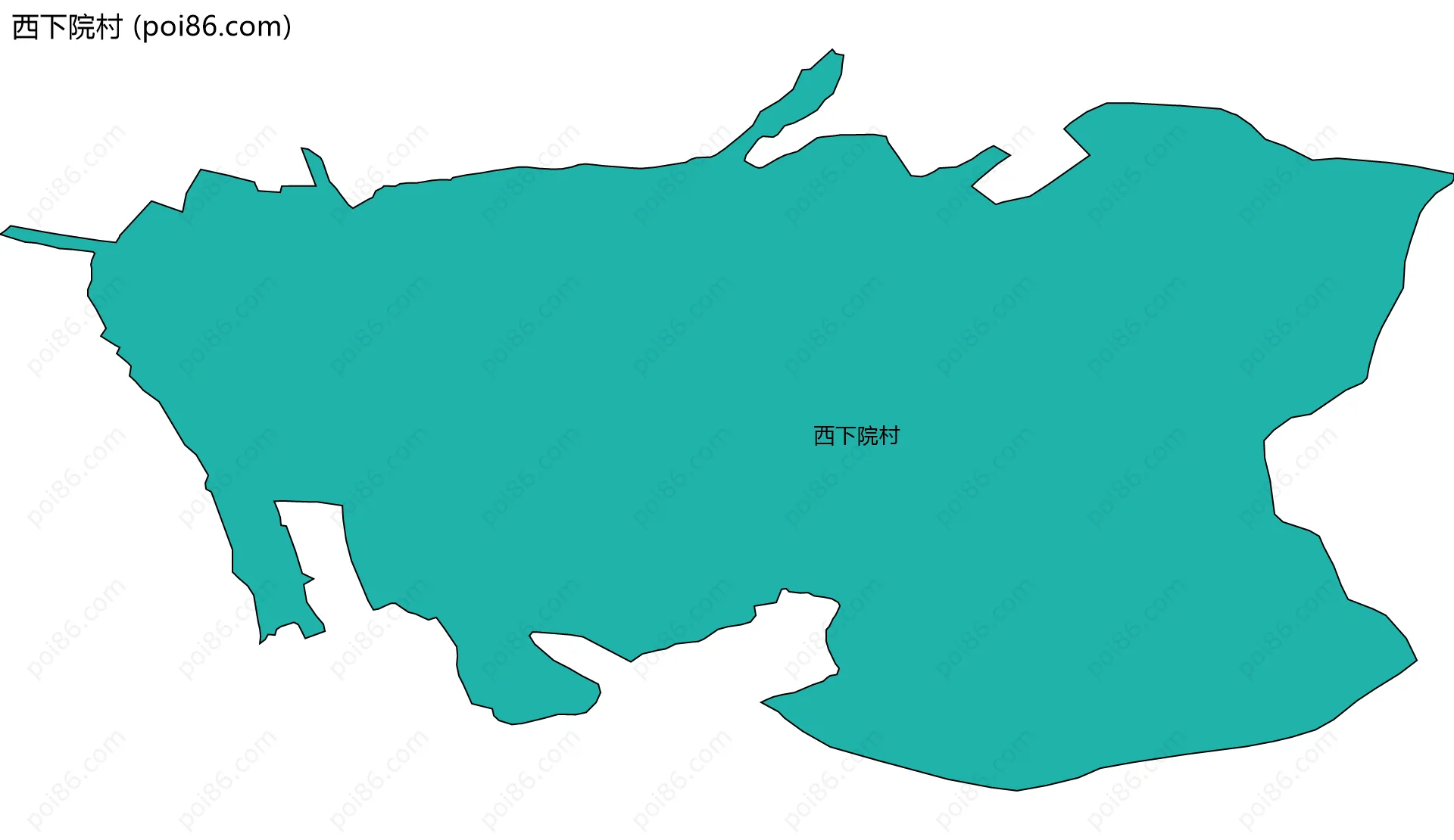 西下院村边界地图