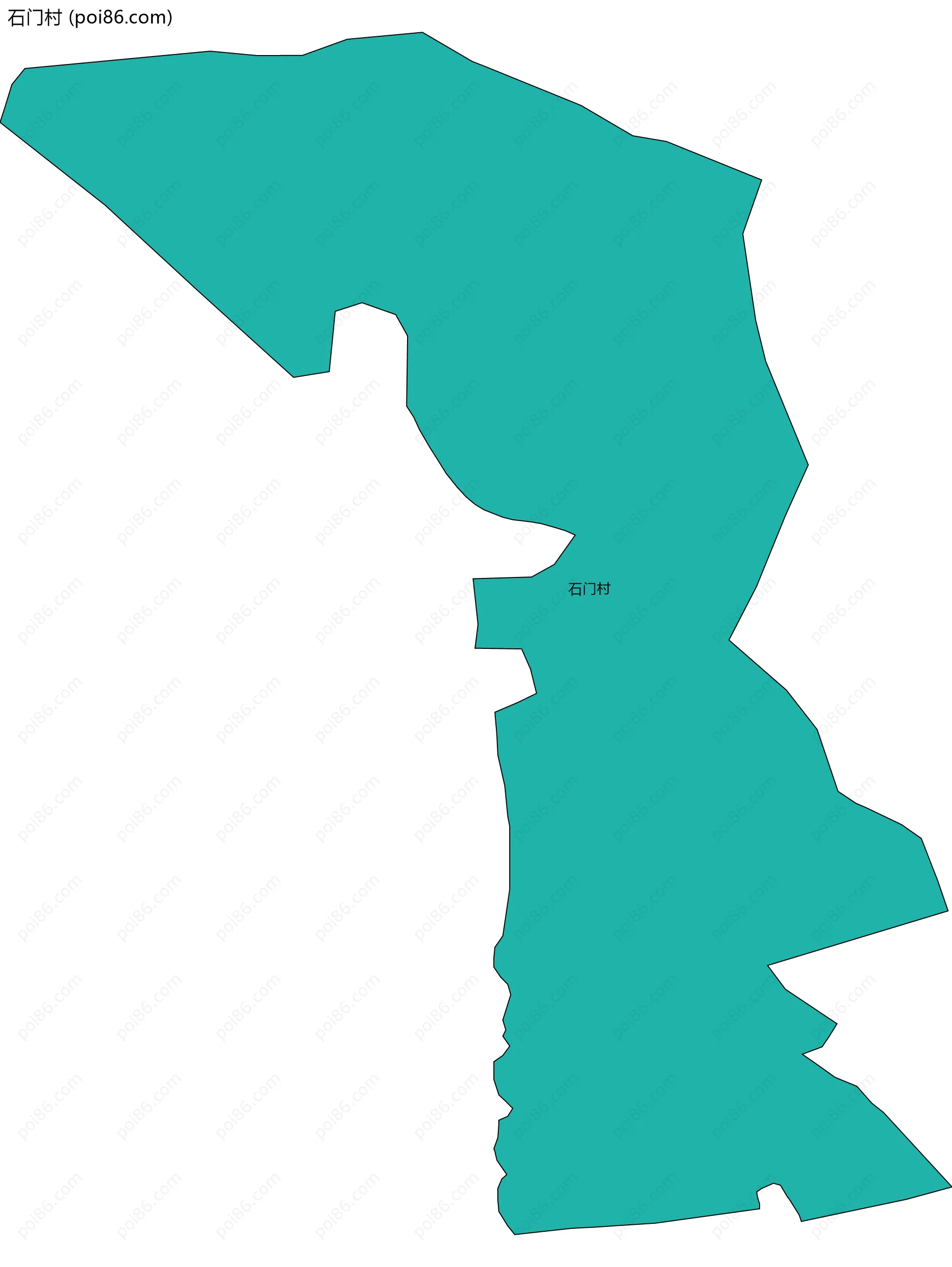 石门村边界地图