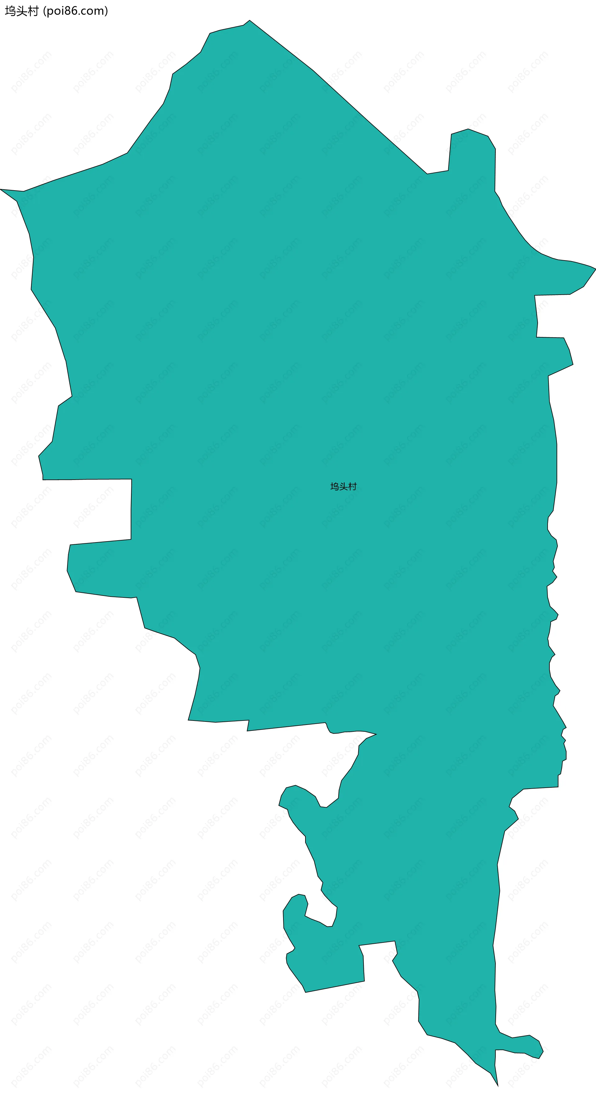 坞头村边界地图