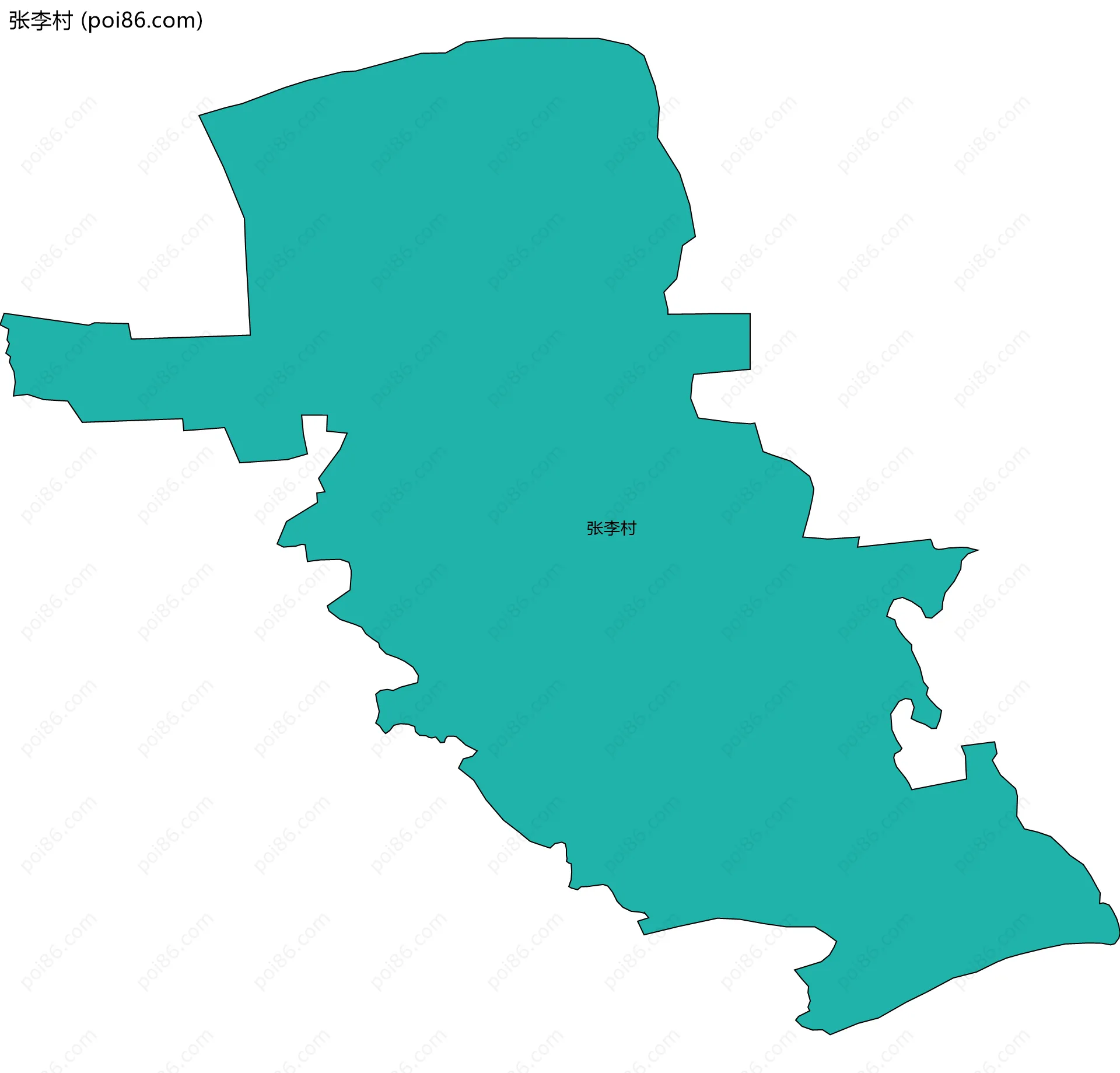 张李村边界地图