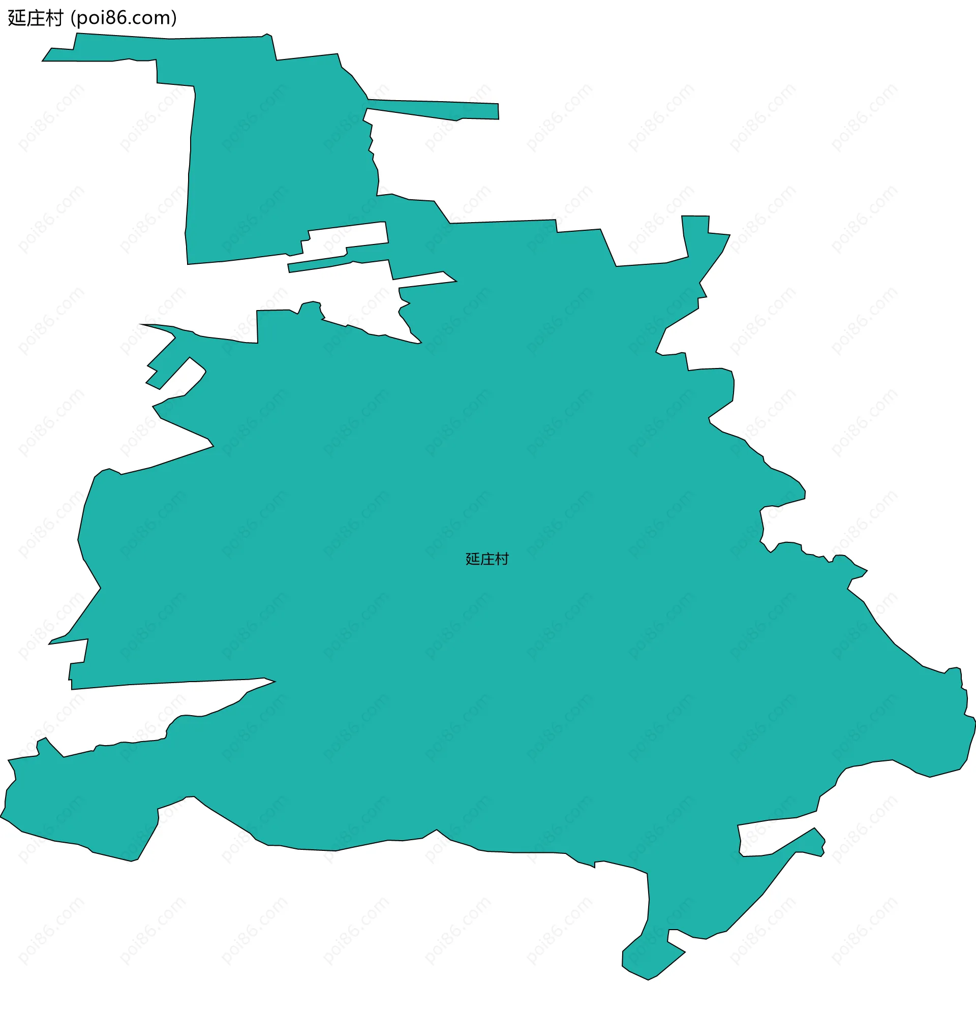 延庄村边界地图