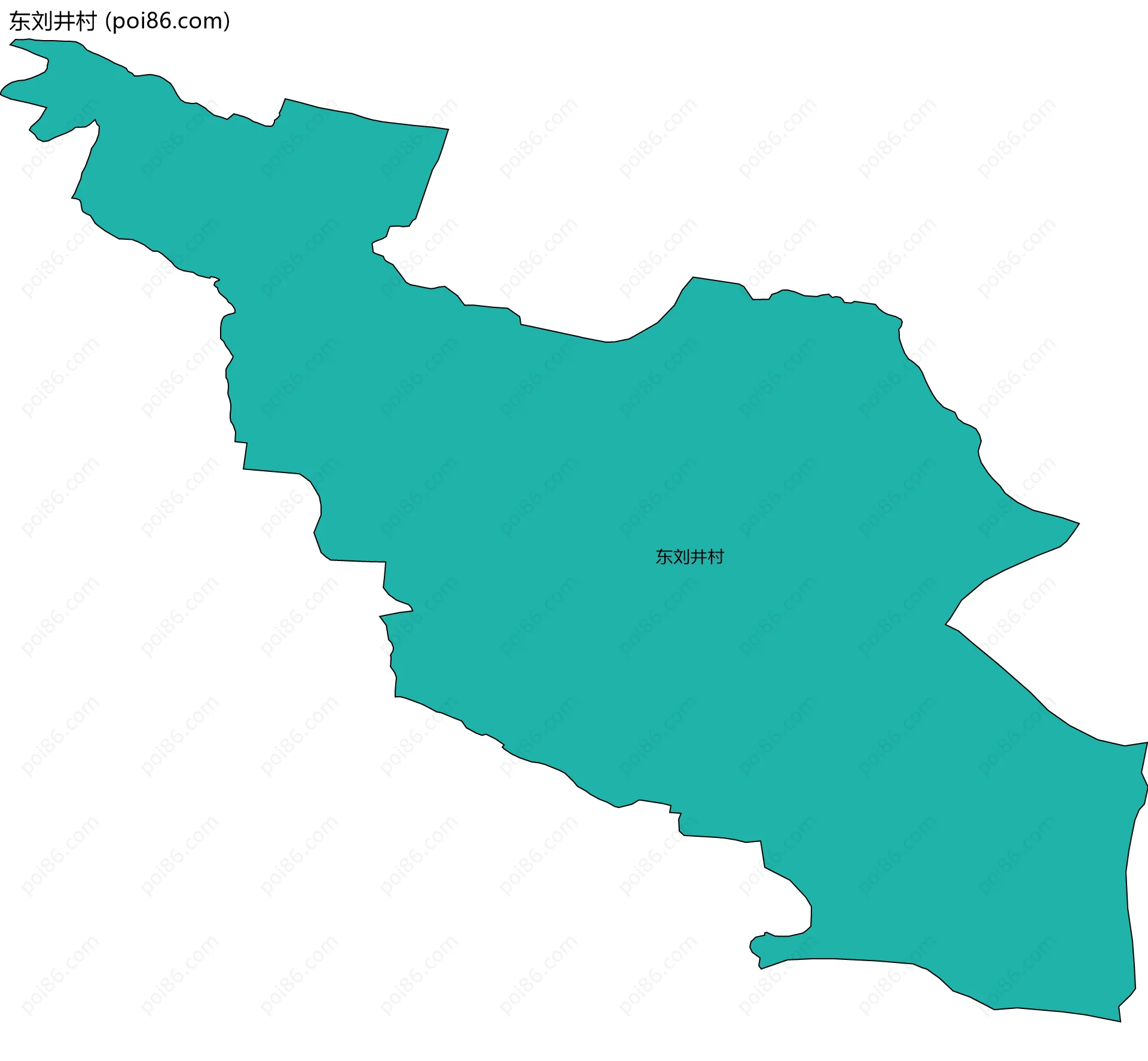 东刘井村边界地图