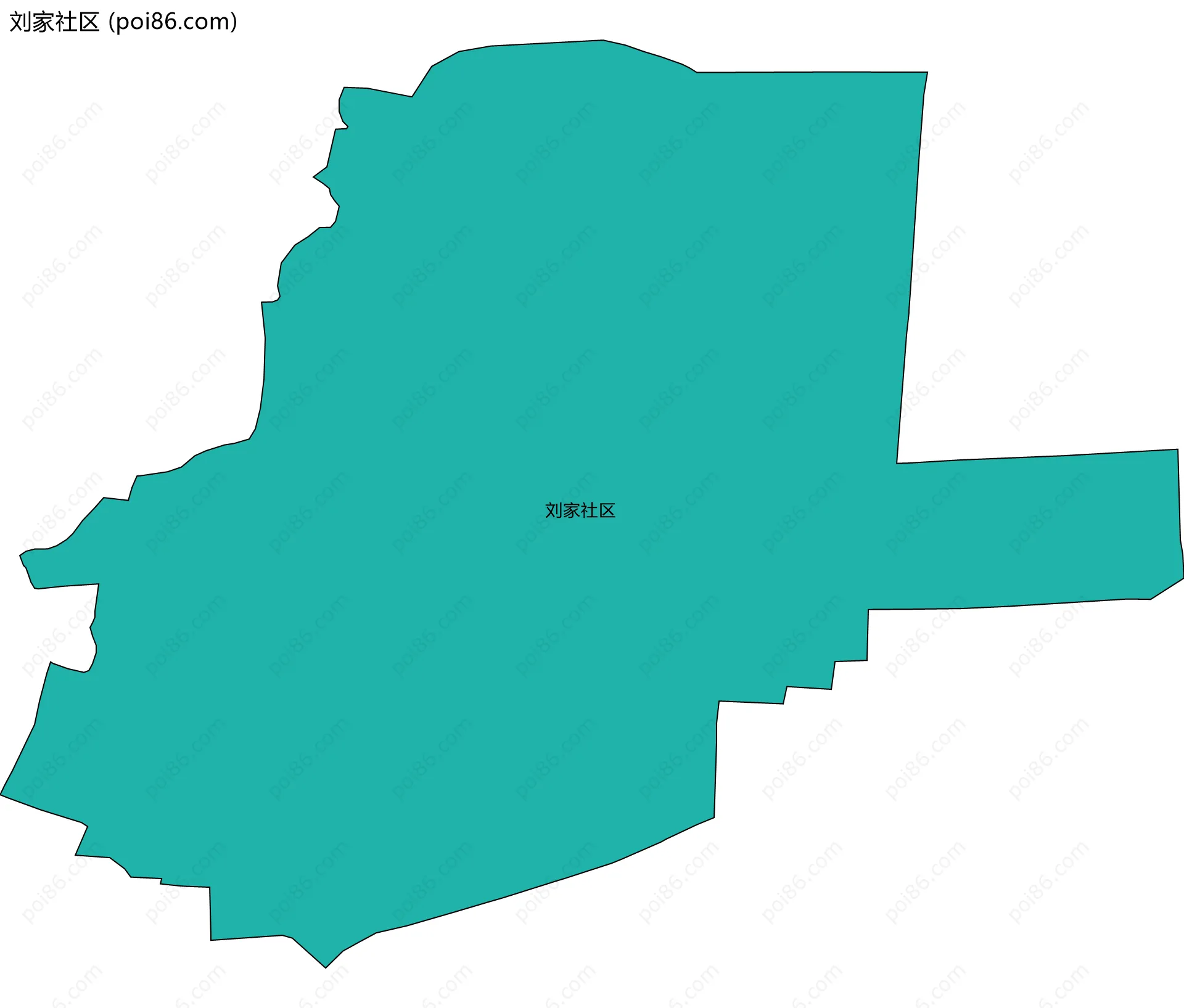 刘家社区边界地图