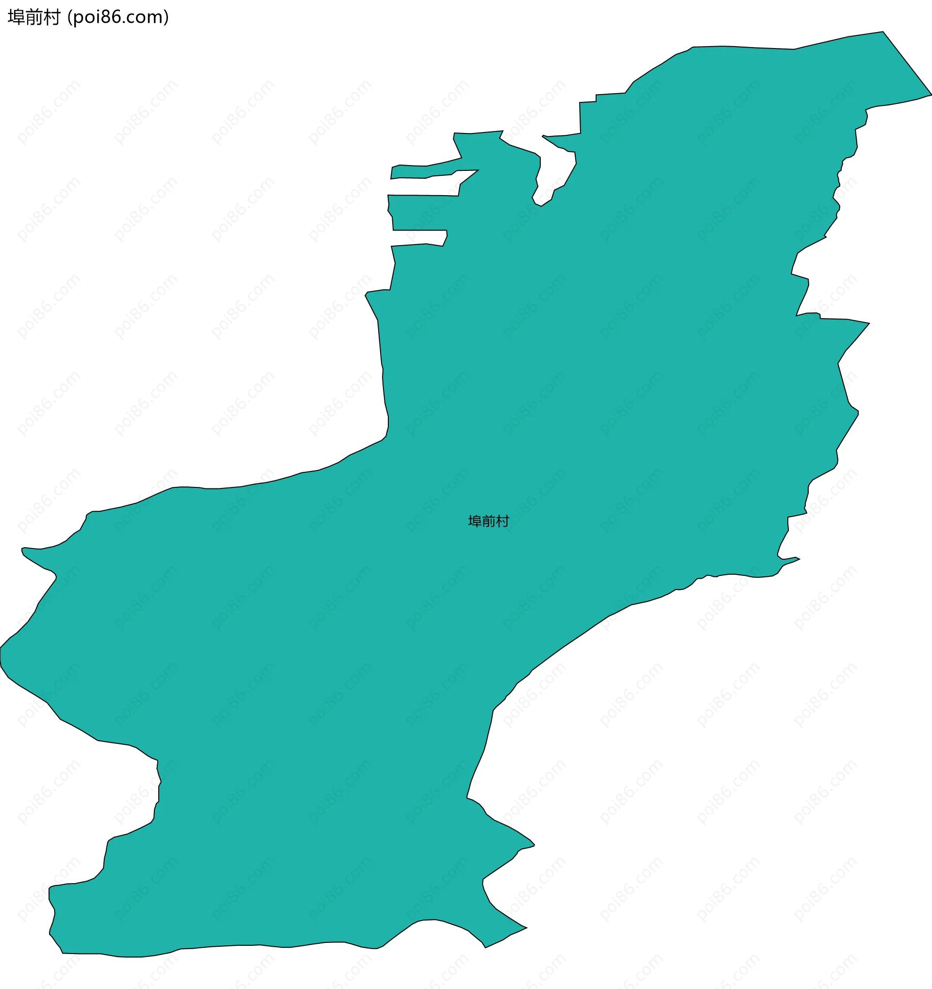 埠前村边界地图