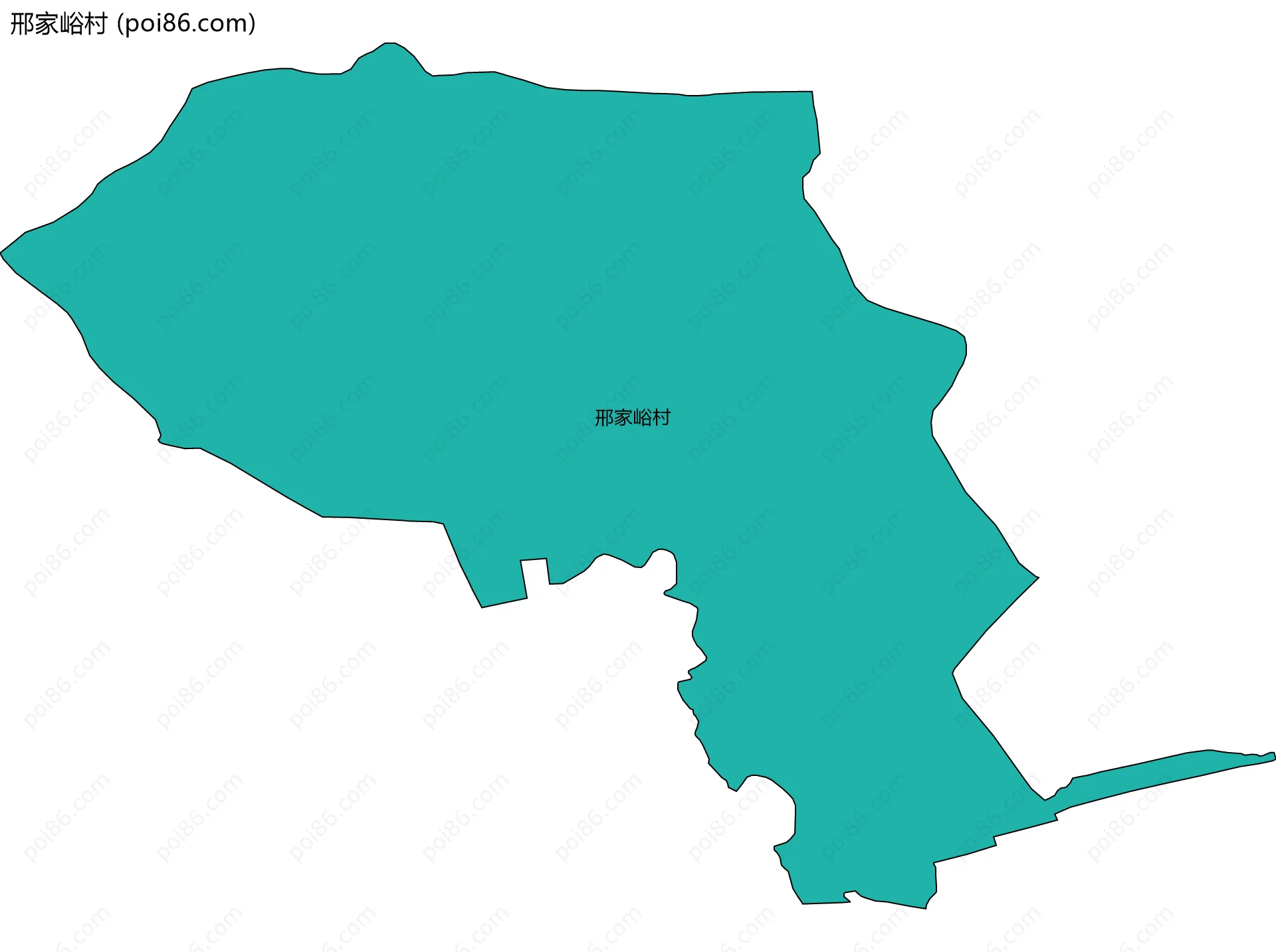 邢家峪村边界地图