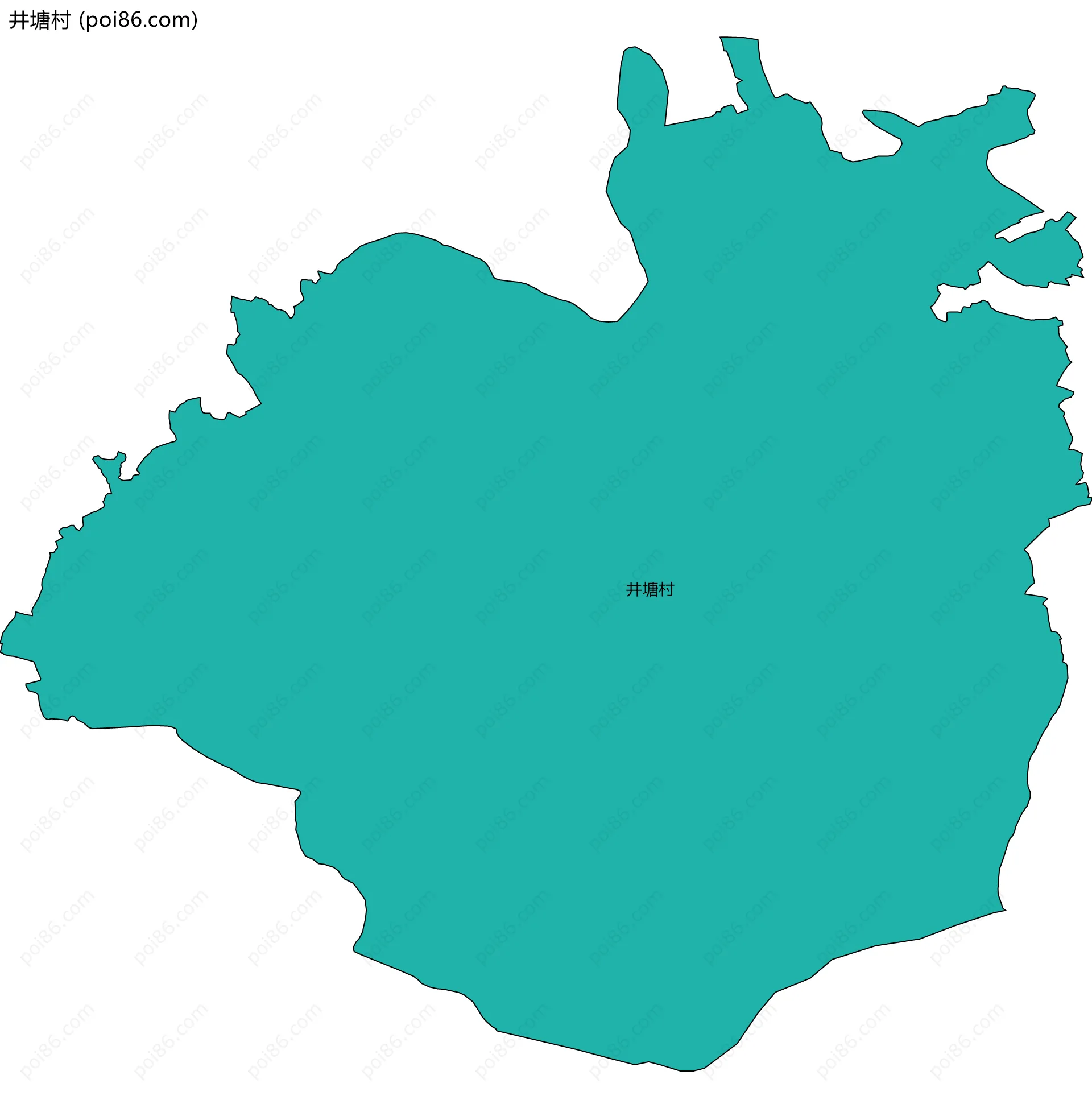 井塘村边界地图