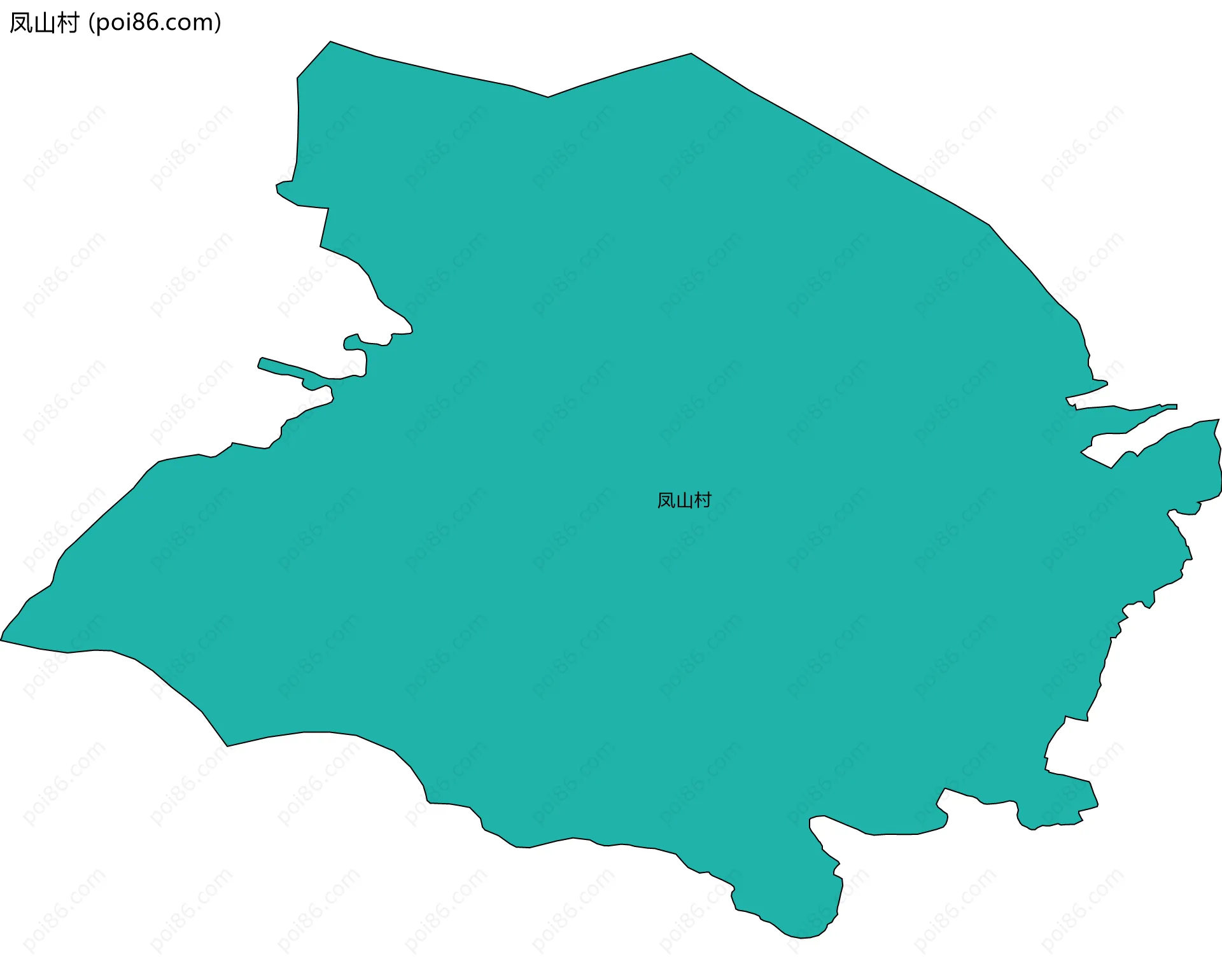 凤山村边界地图