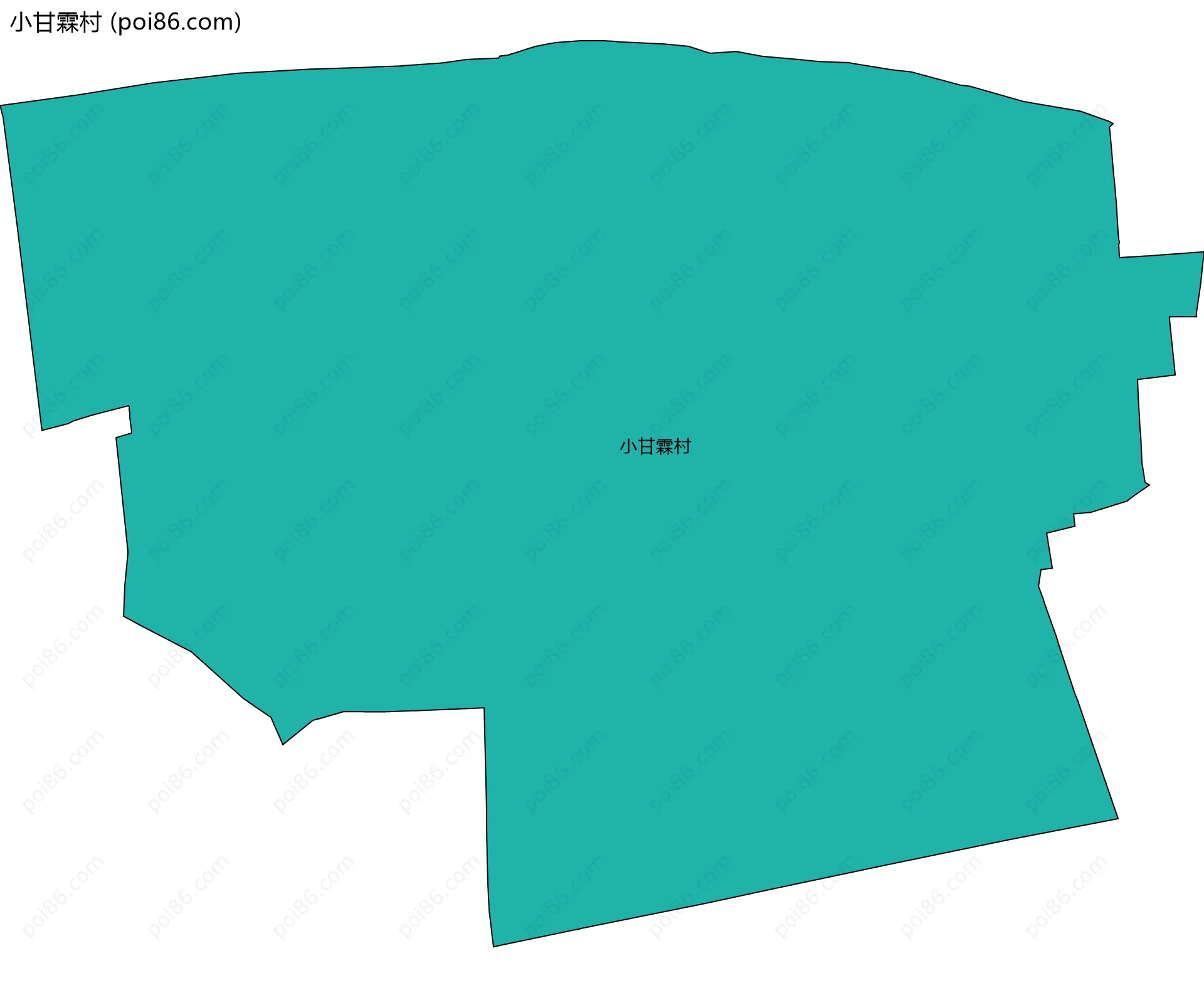 小甘霖村边界地图