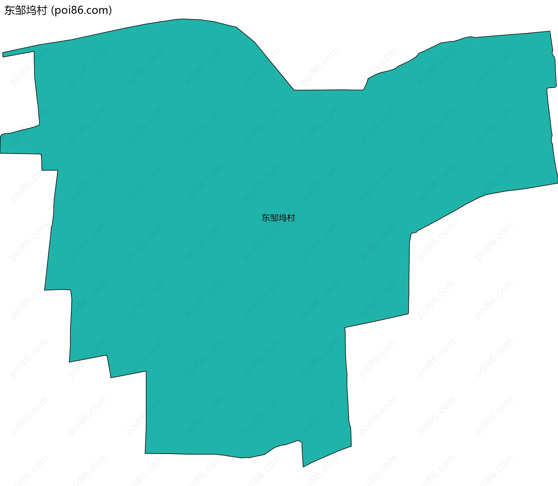 东邹坞村边界地图