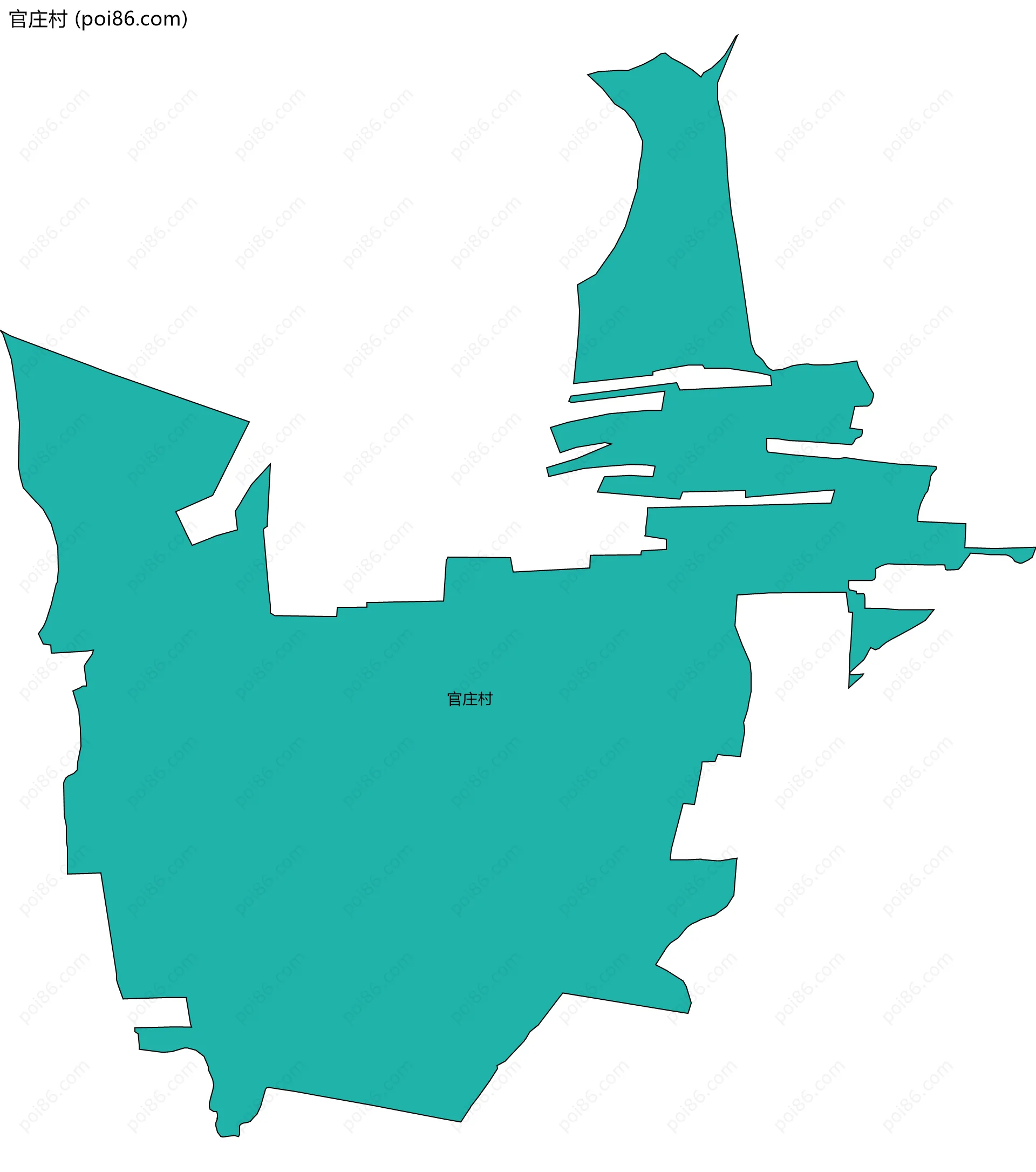 官庄村边界地图