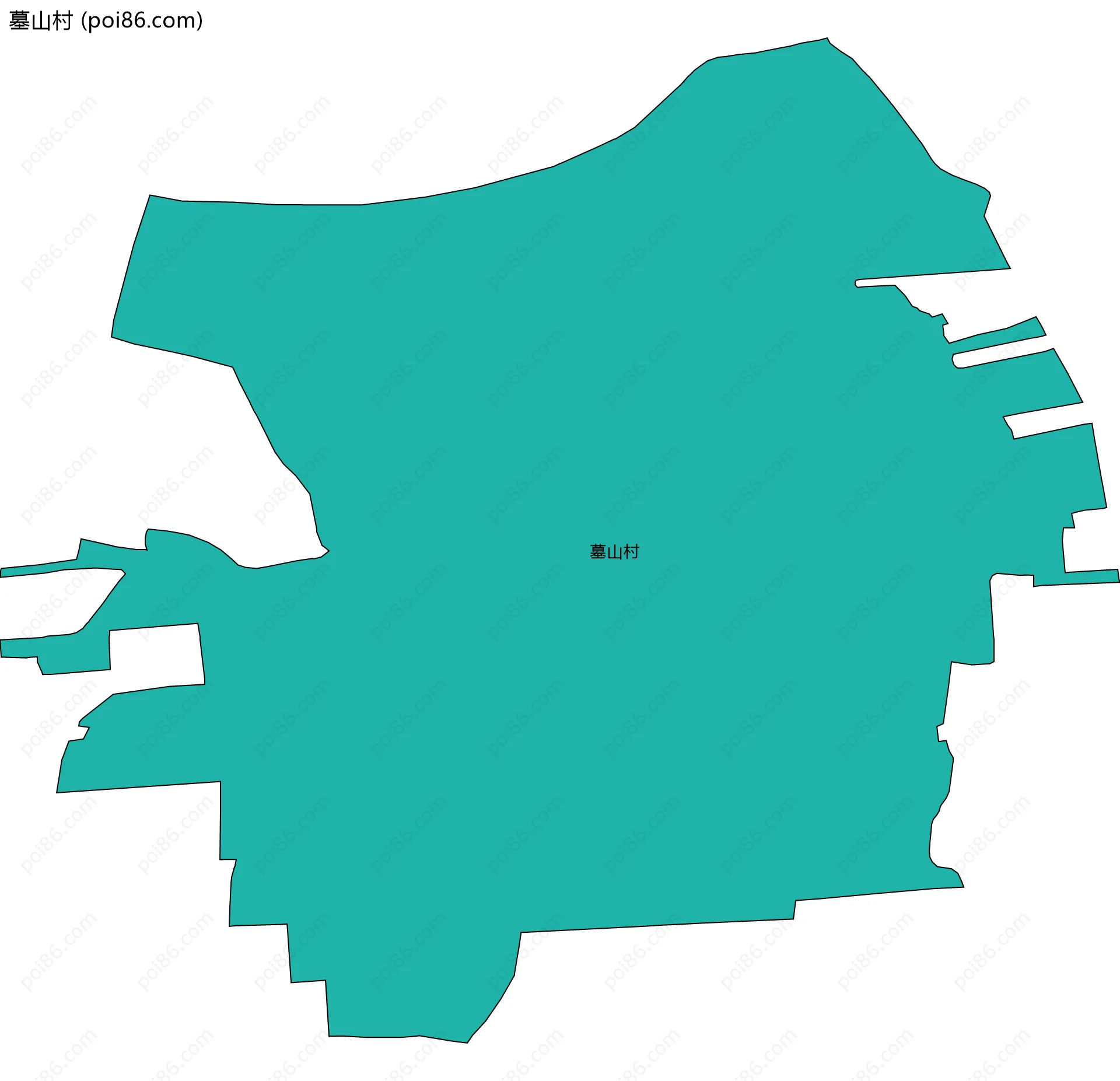 墓山村边界地图