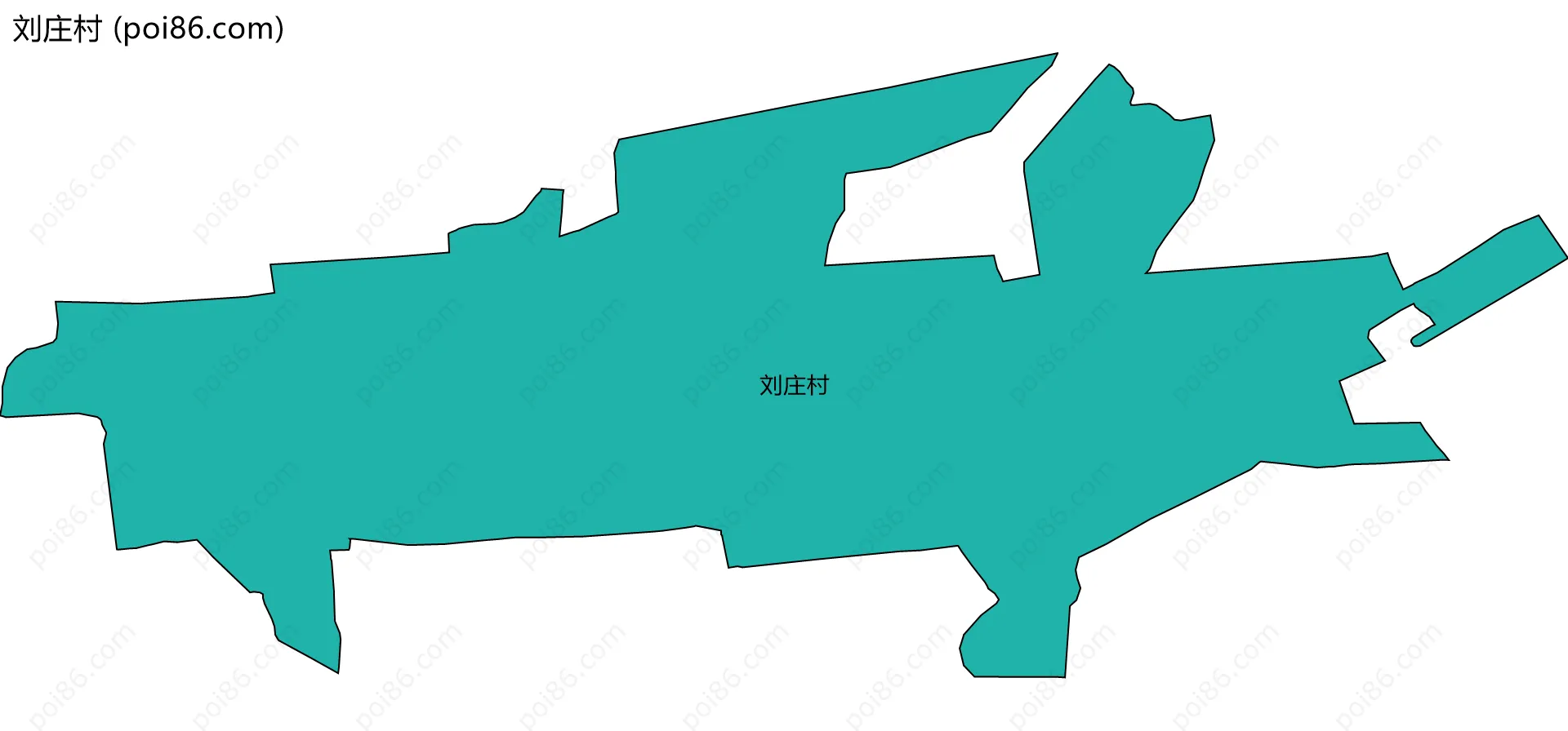 刘庄村边界地图