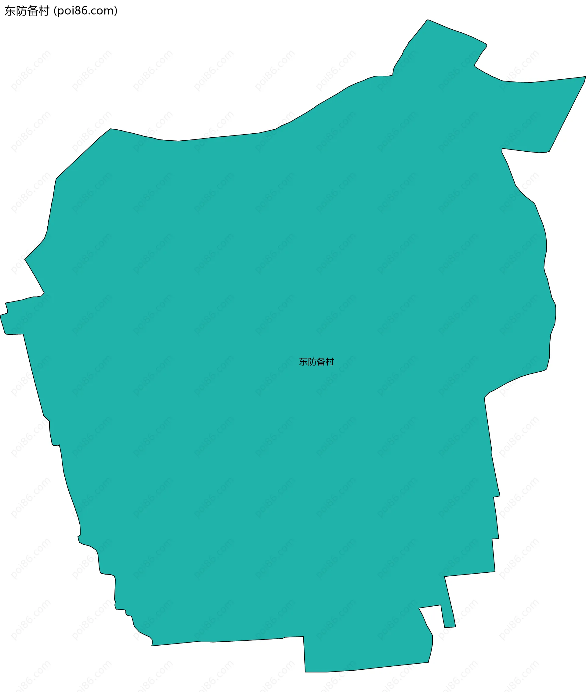 东防备村边界地图